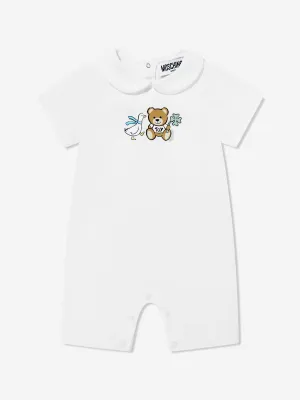 Baby Teddy Bear Strampler in Elfenbein