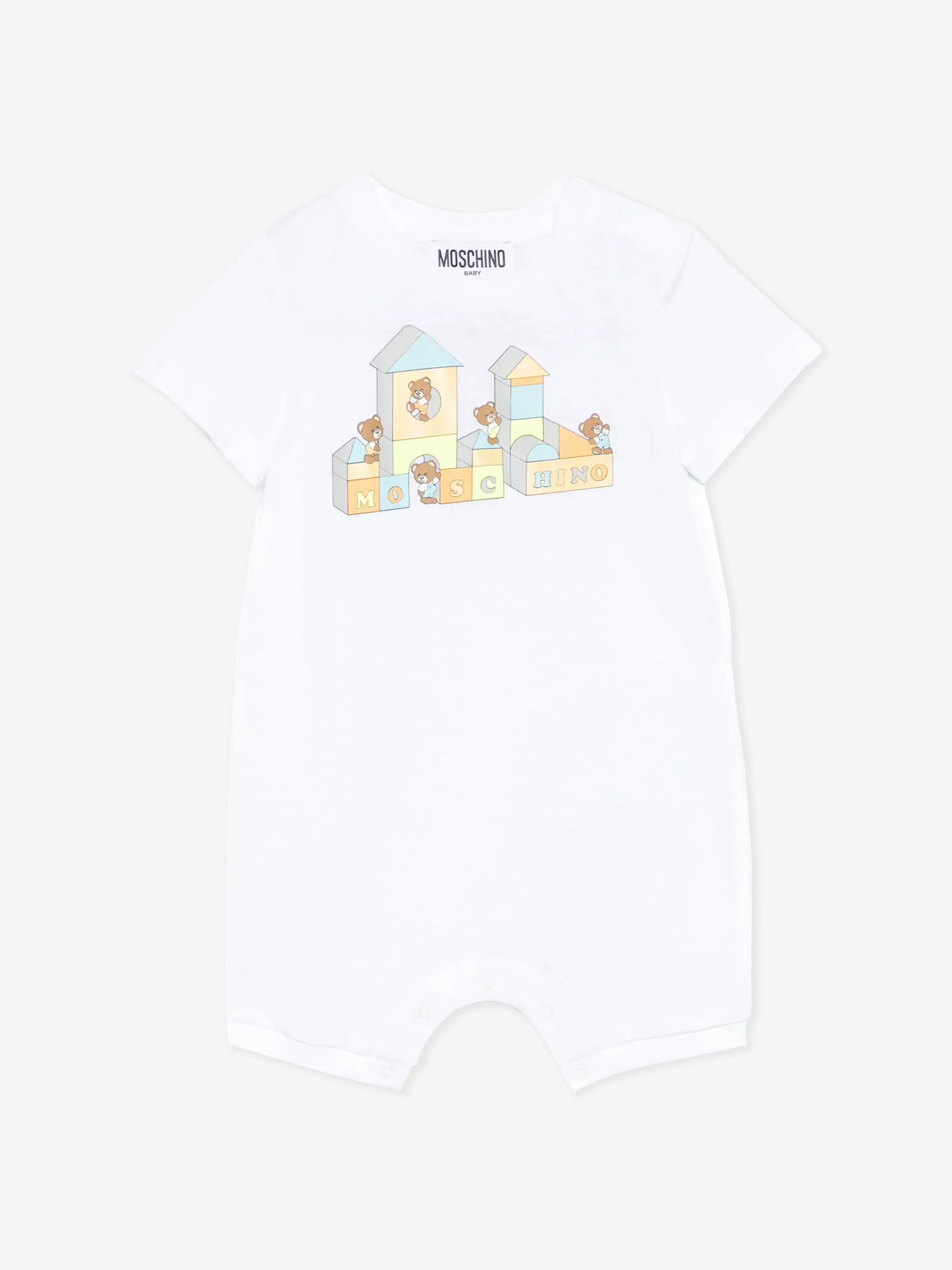 Baby Teddy Bär Strampler in Weiß