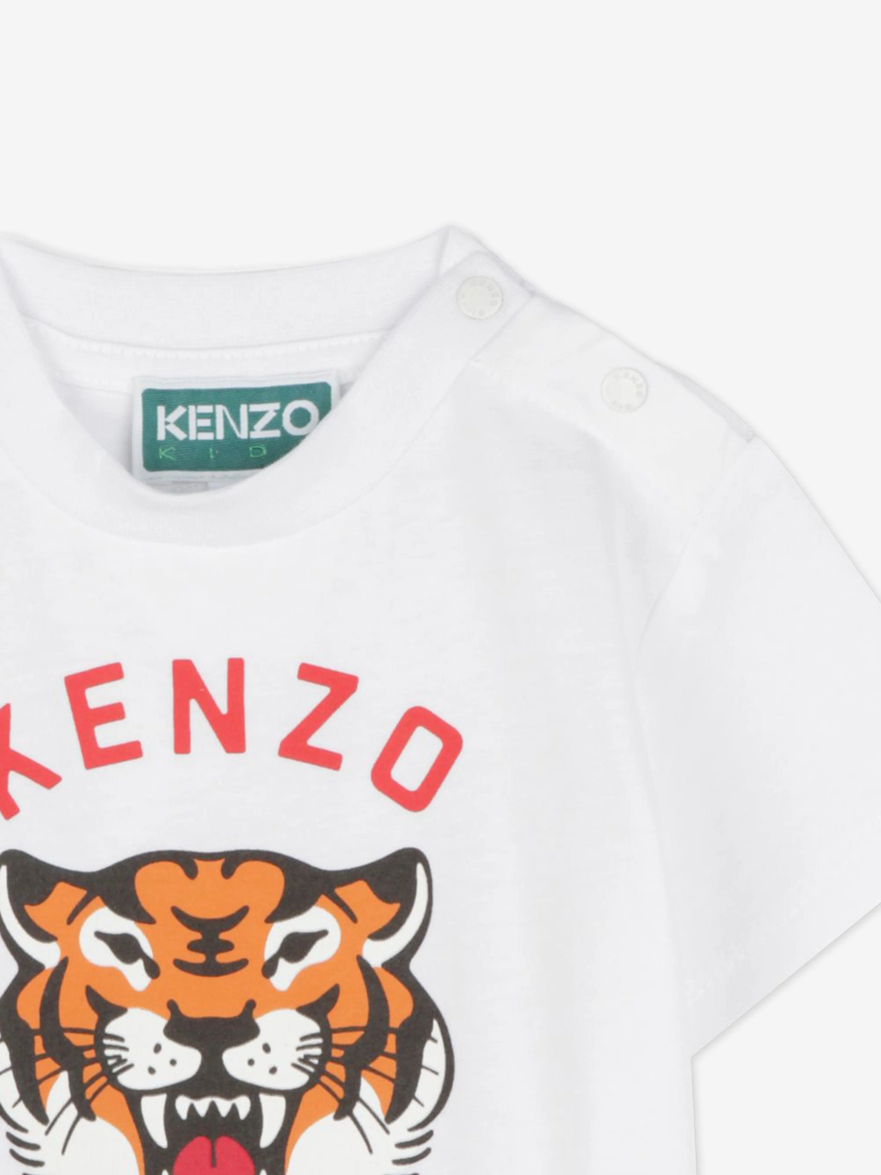 Baby Tiger Logo T-Shirt in Weiß