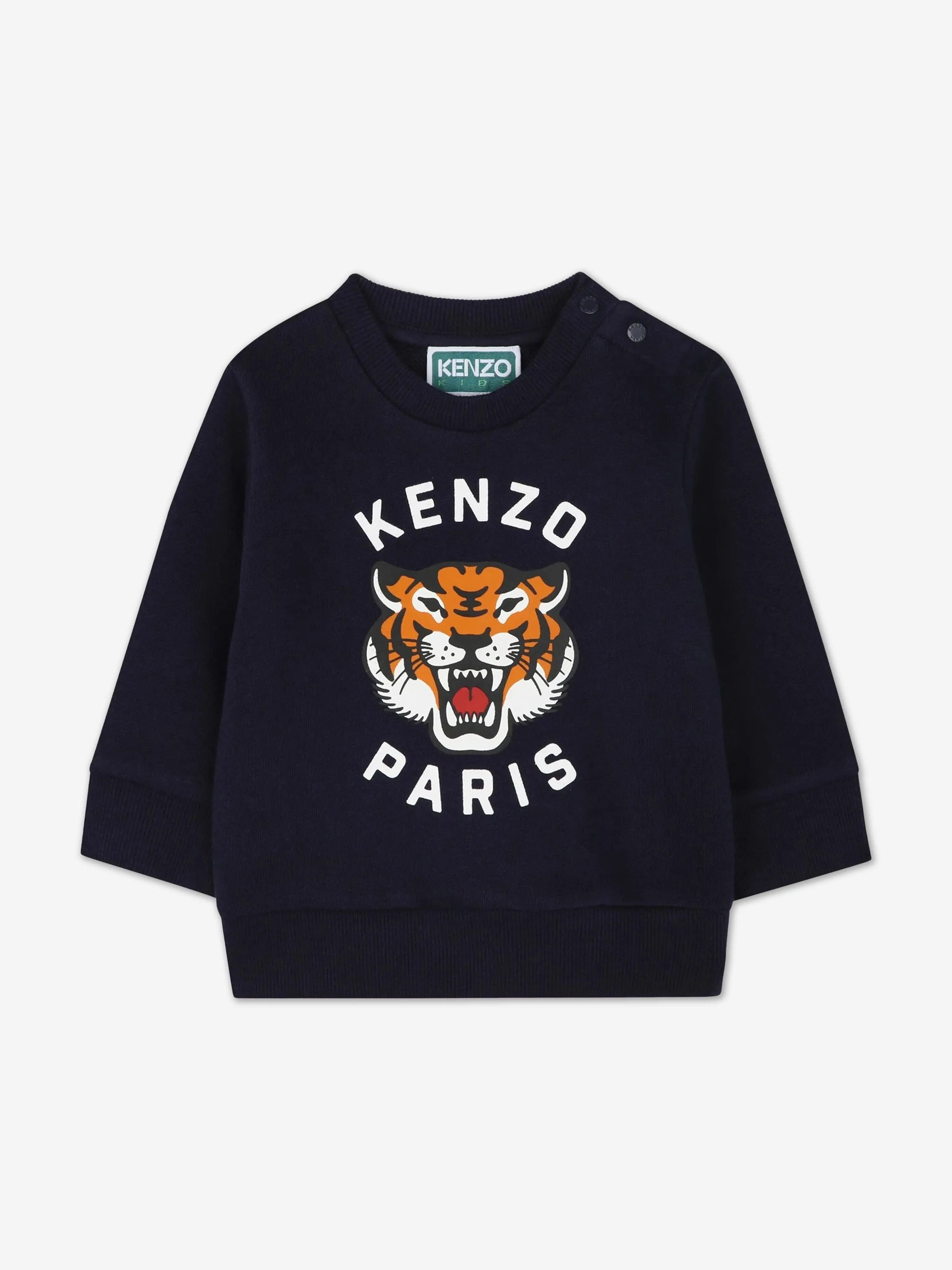Baby Tiger Logo Jogginganzug in Marineblau