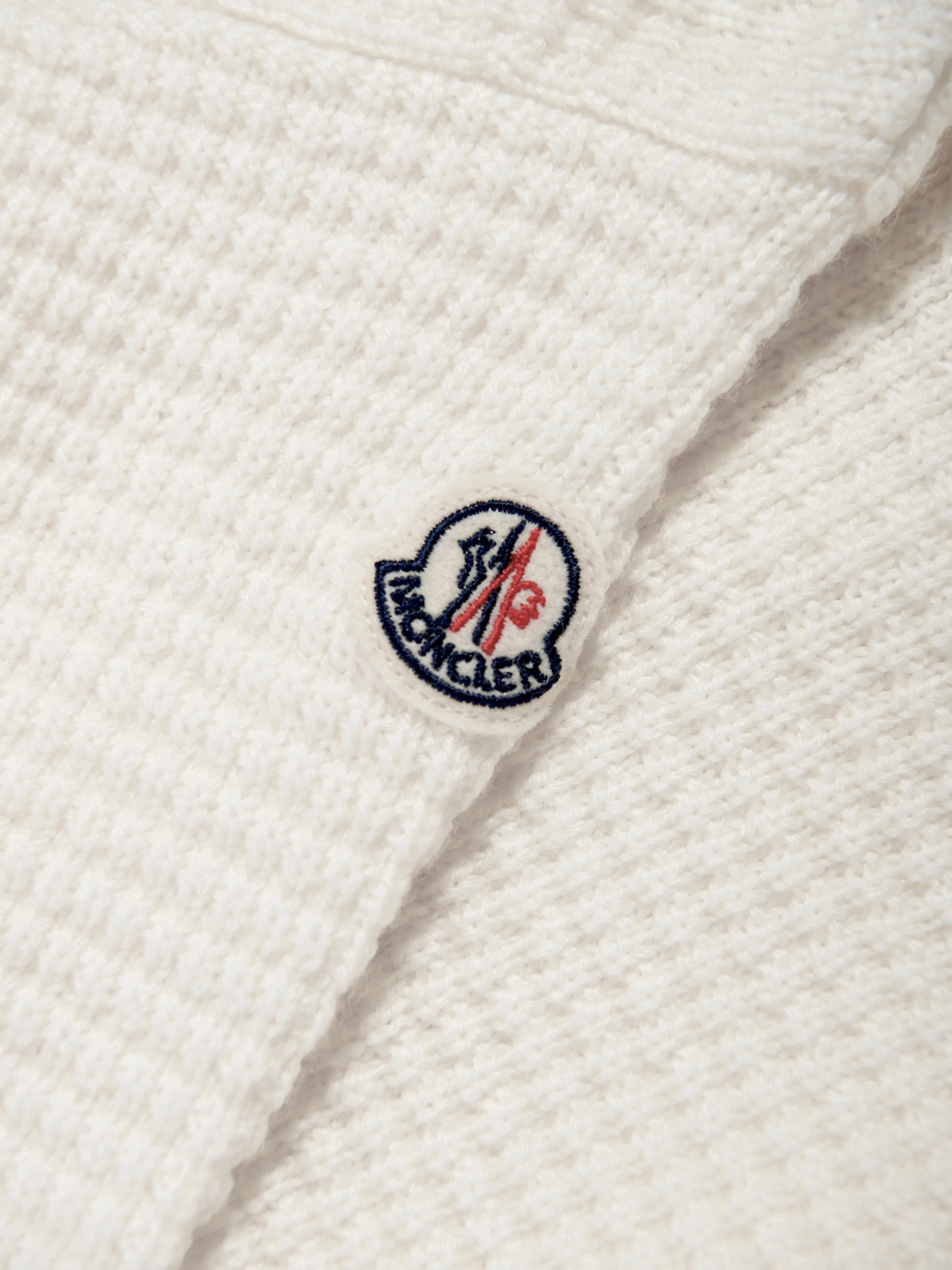 Baby-Wolljacke mit Reißverschluss in Elfenbein