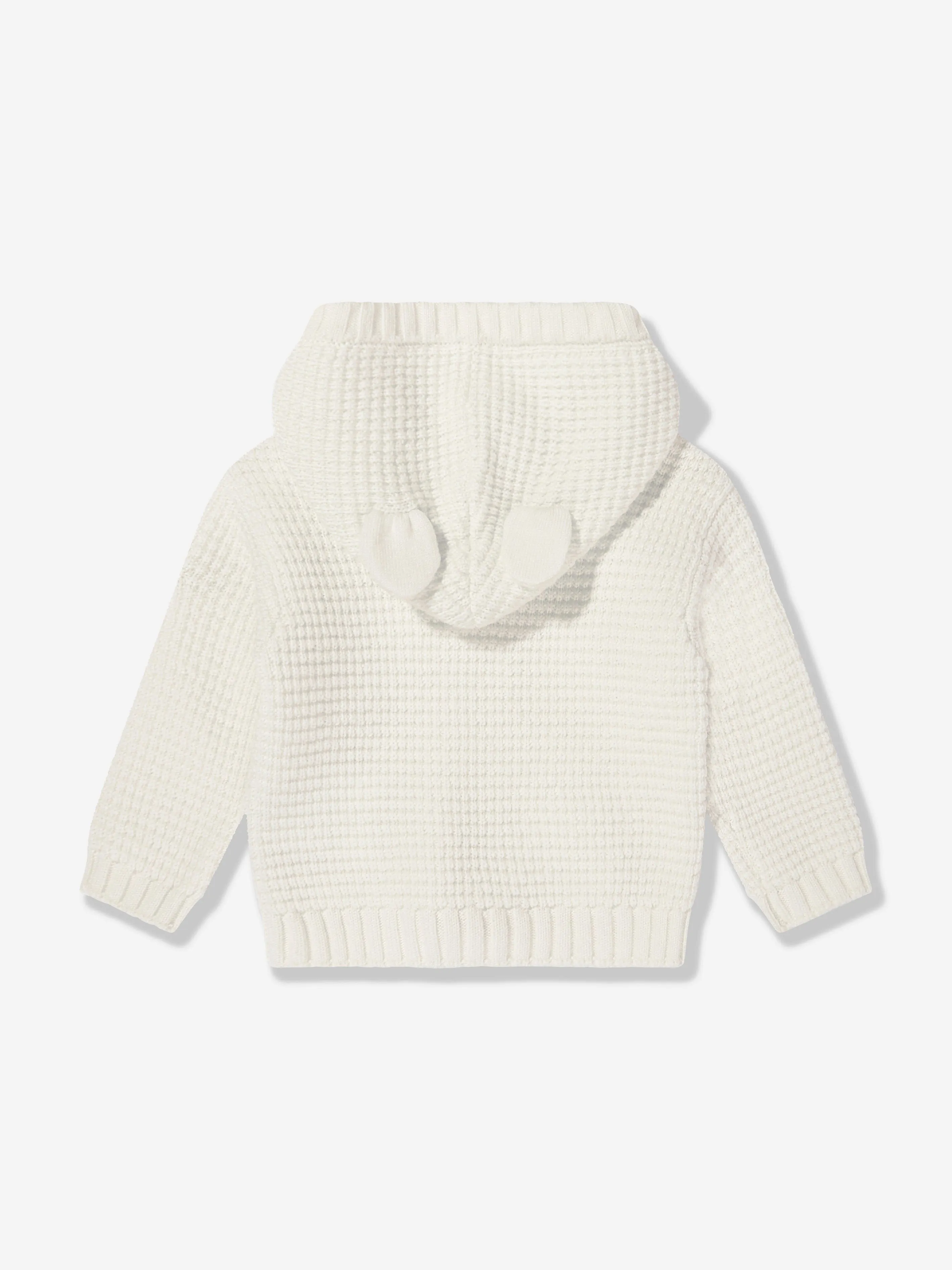 Baby-Wolljacke mit Reißverschluss in Elfenbein