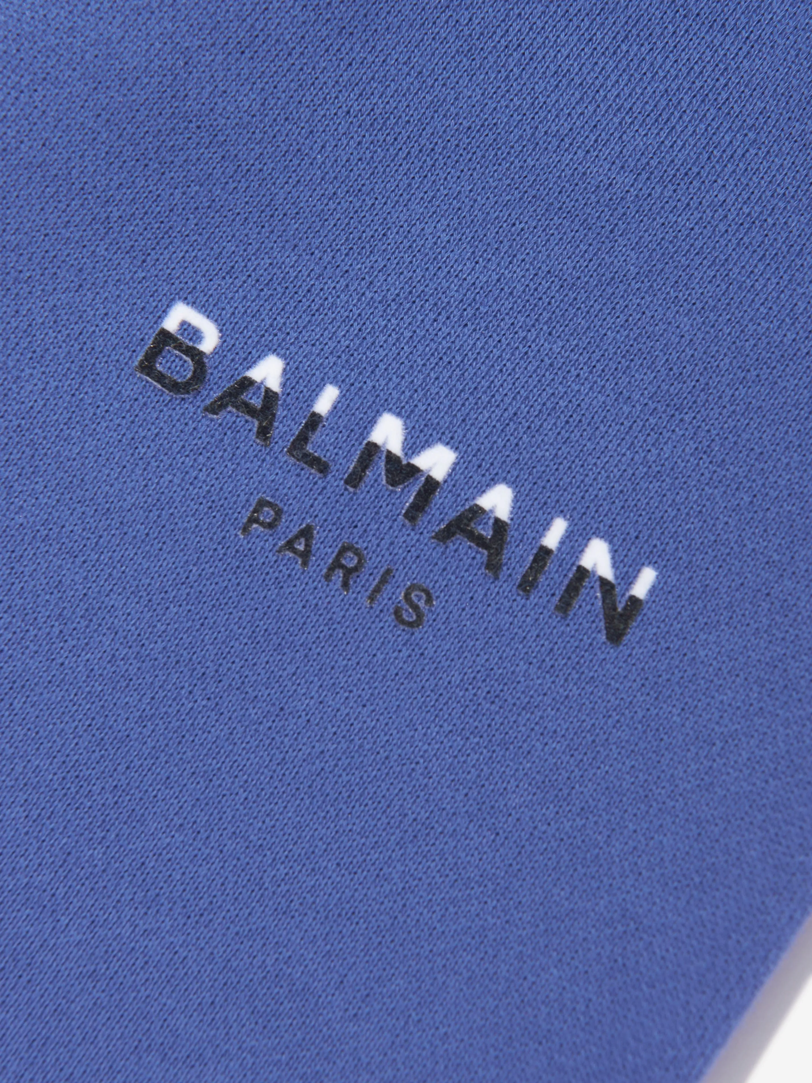 Balmain Baby Boys Logo Joggerhose in Blau