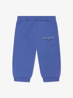 Balmain Baby Boys Logo Joggerhose in Blau