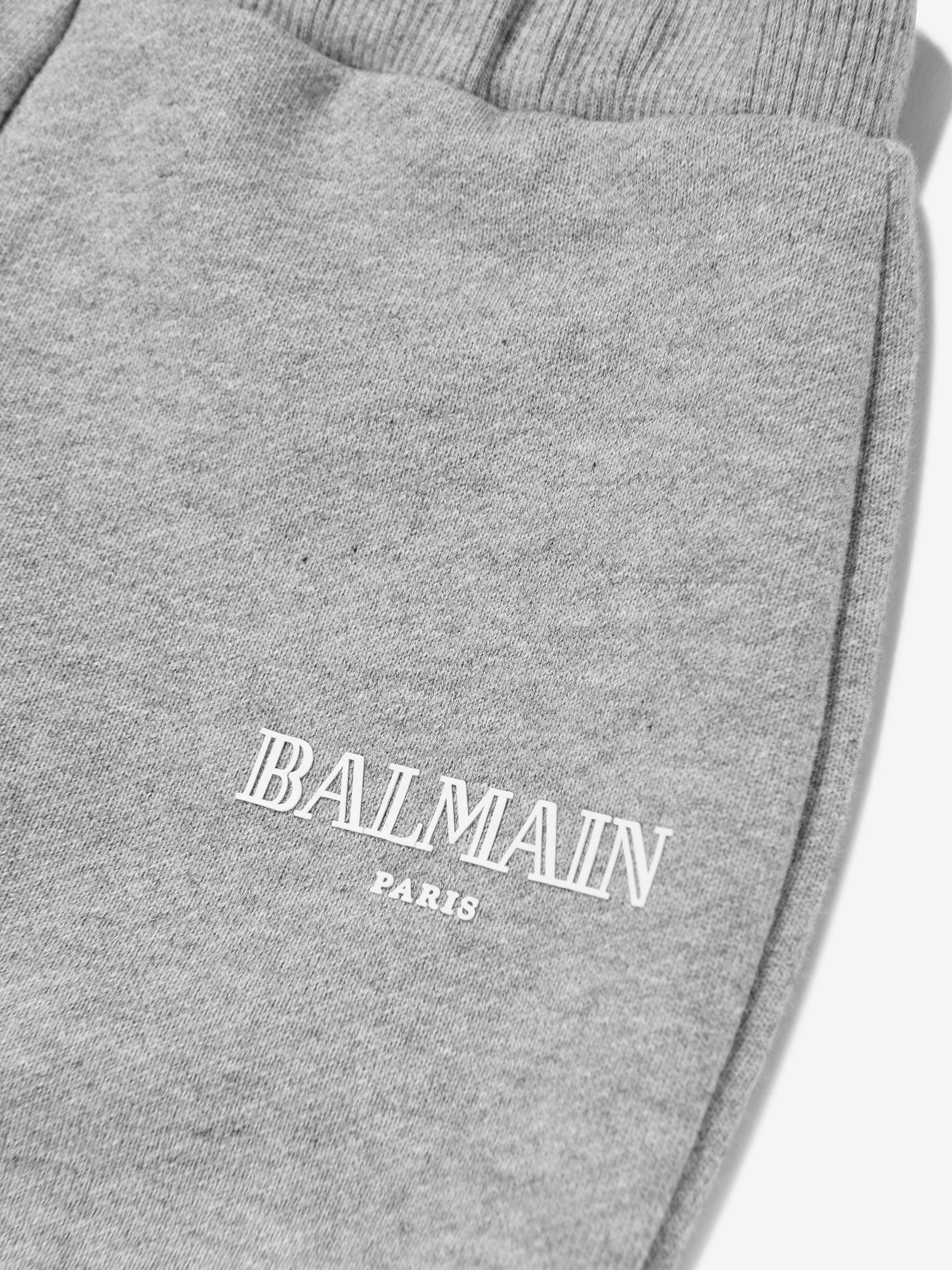 Balmain Baby Boys Logo Joggerhose in Grau