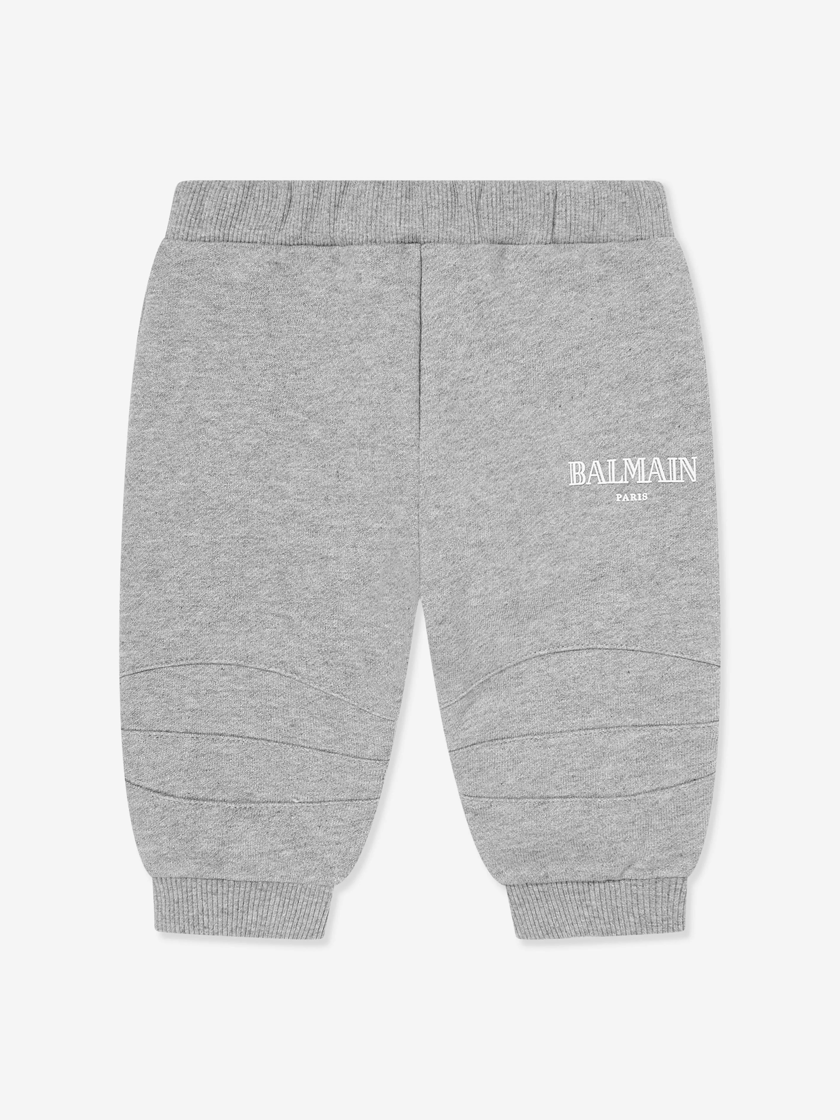 Balmain Baby Boys Logo Joggerhose in Grau