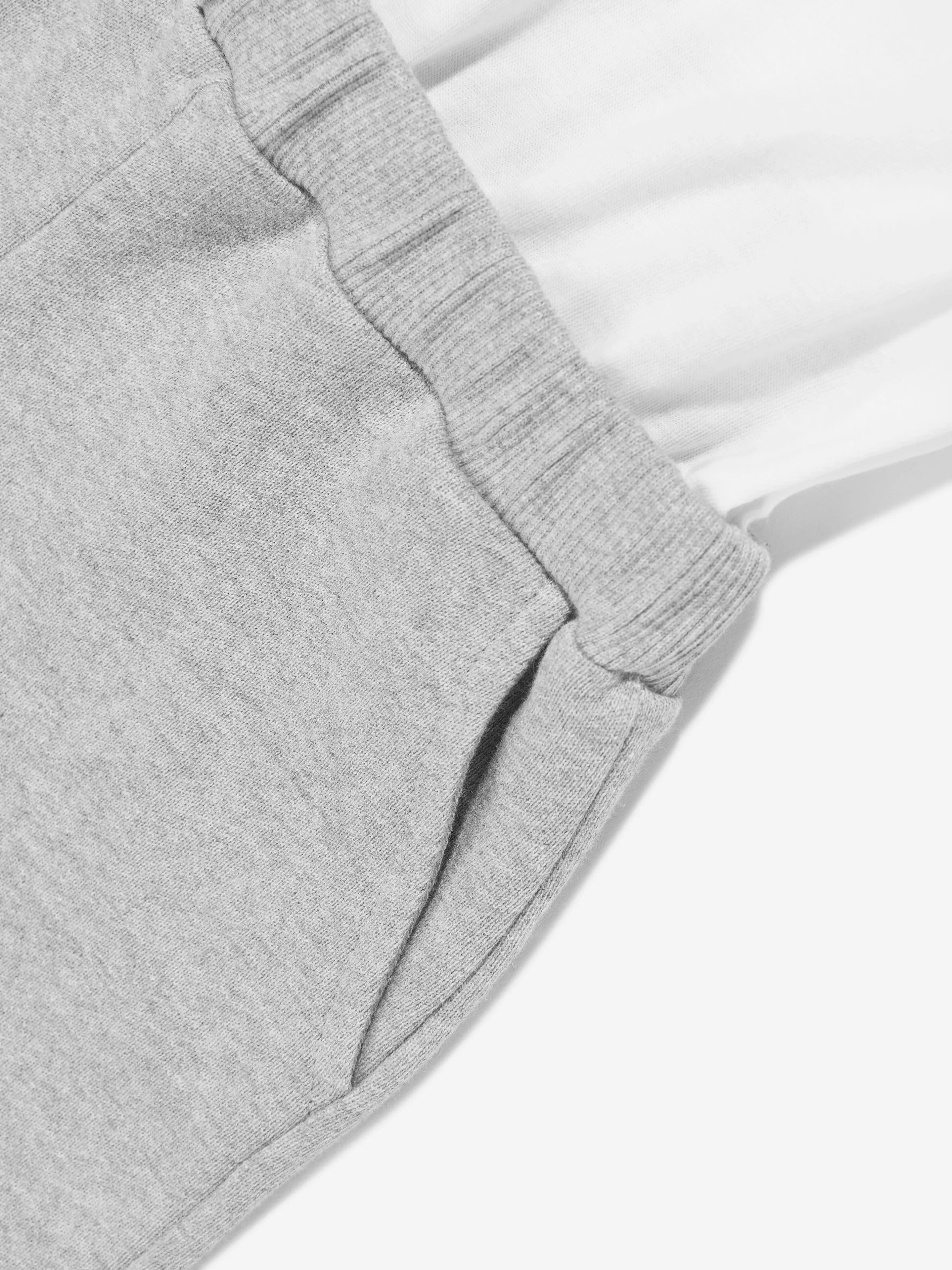 Balmin Baby Boys Logo-Overall in Weiß