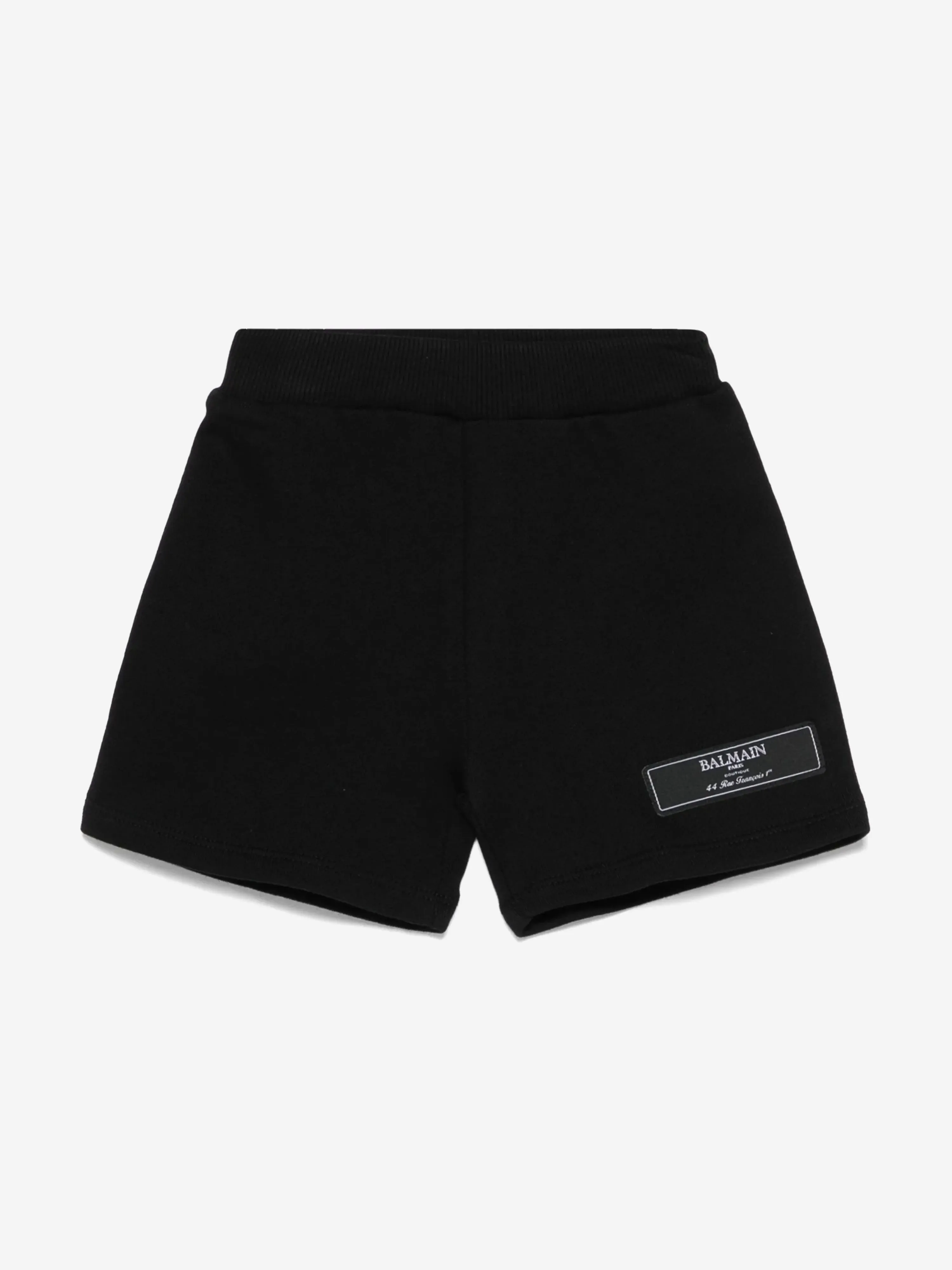 Balmain Baby Boys Logo Shorts in Schwarz