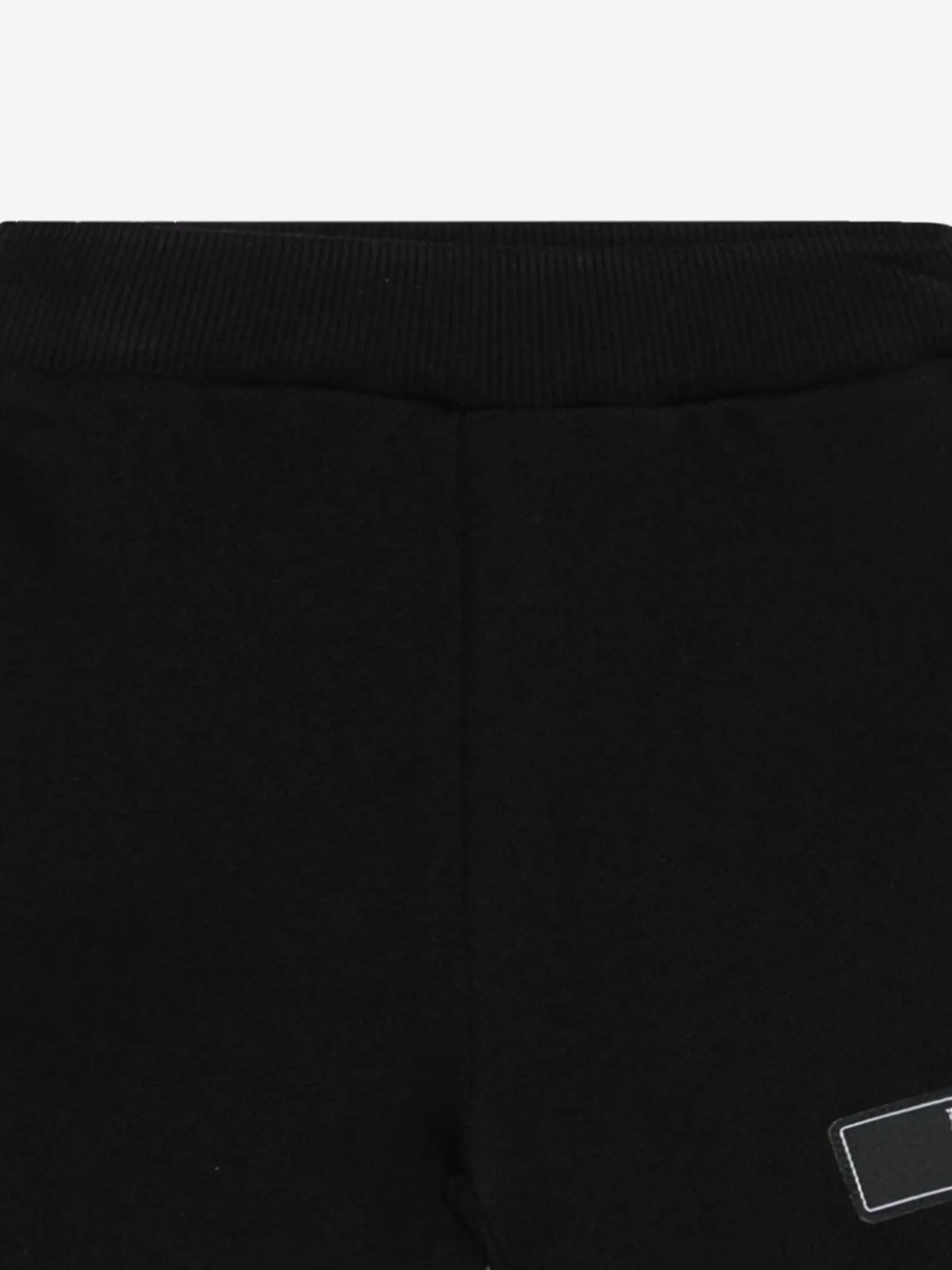 Balmain Baby Boys Logo Shorts in Schwarz