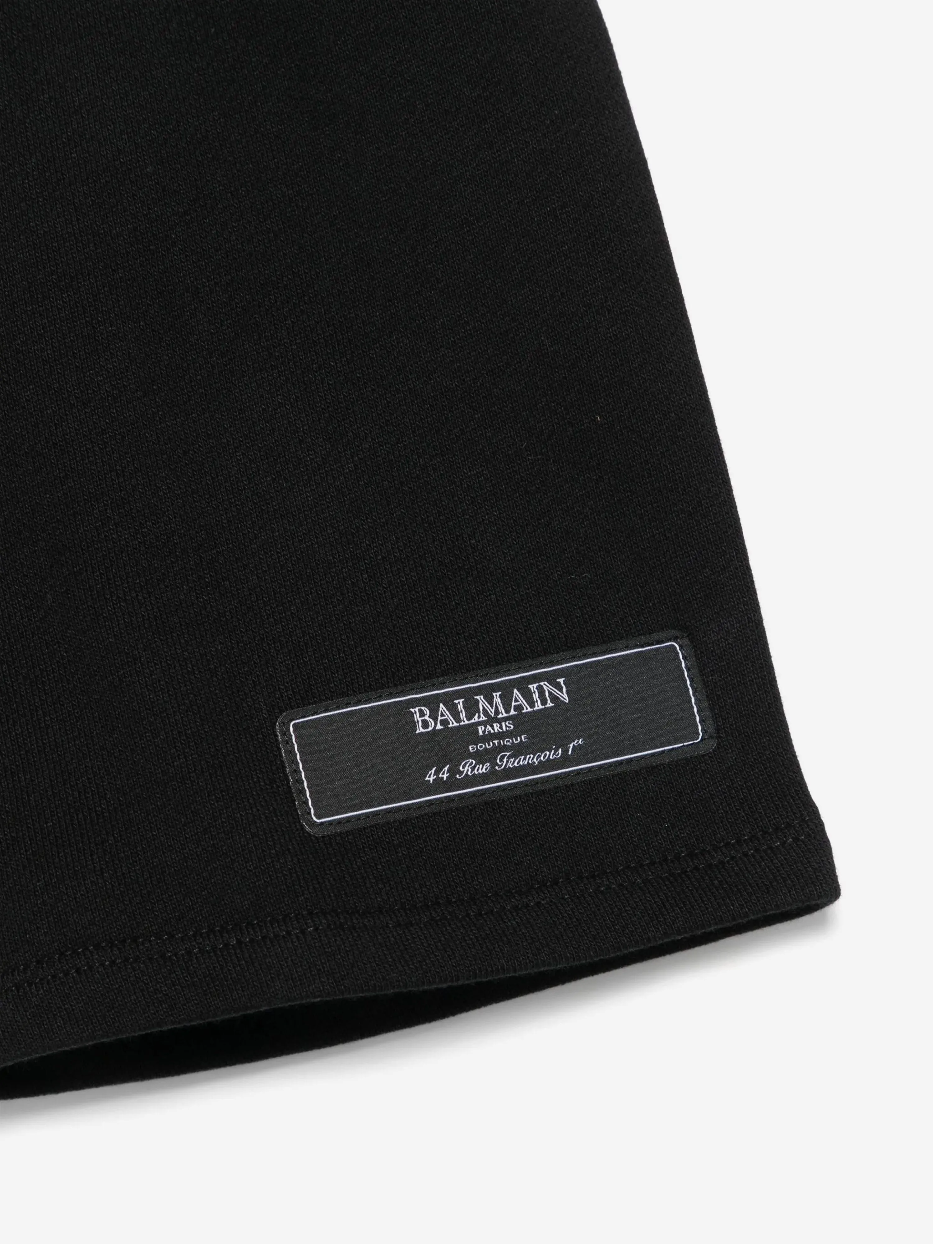 Balmain Baby Boys Logo Shorts in Schwarz