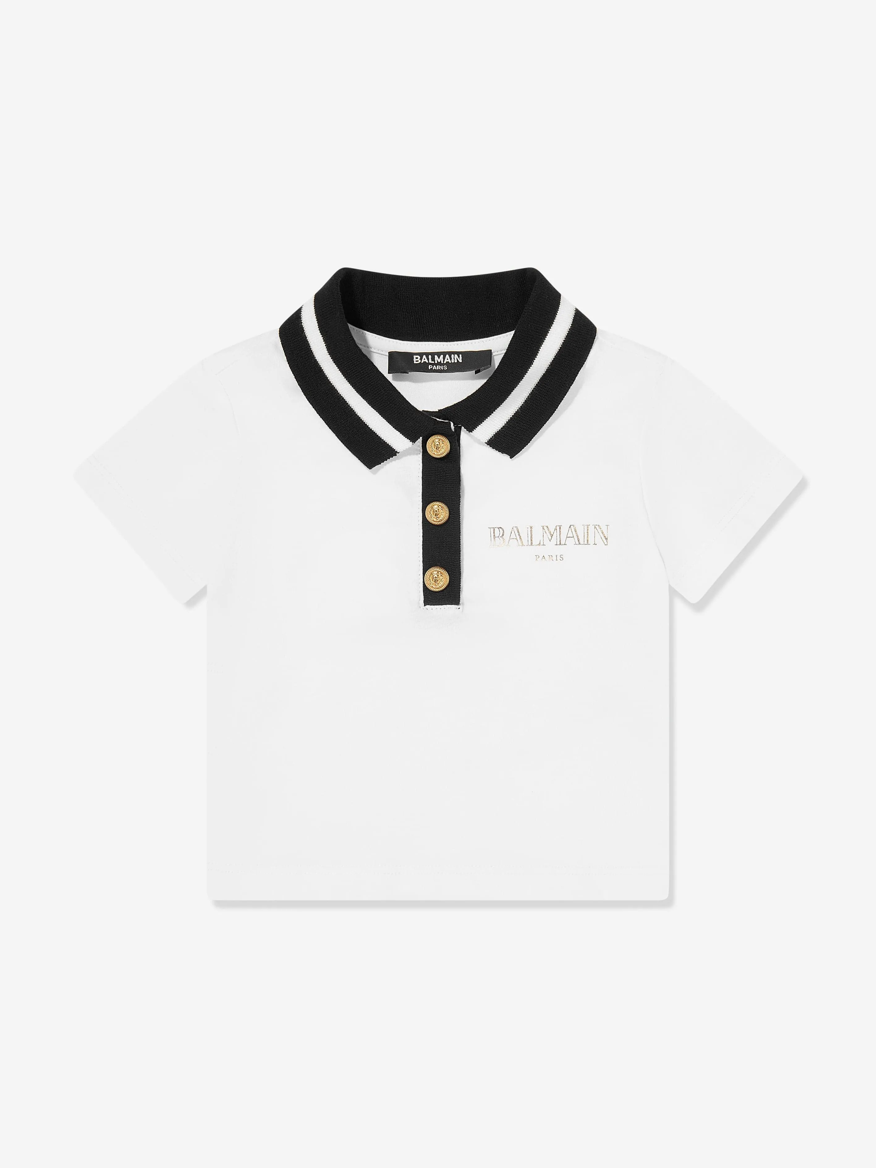 Balmin Baby Boys Polo-Shirt in Weiß