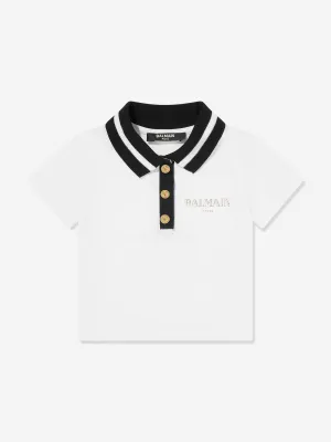 Balmin Baby Boys Polo-Shirt in Weiß