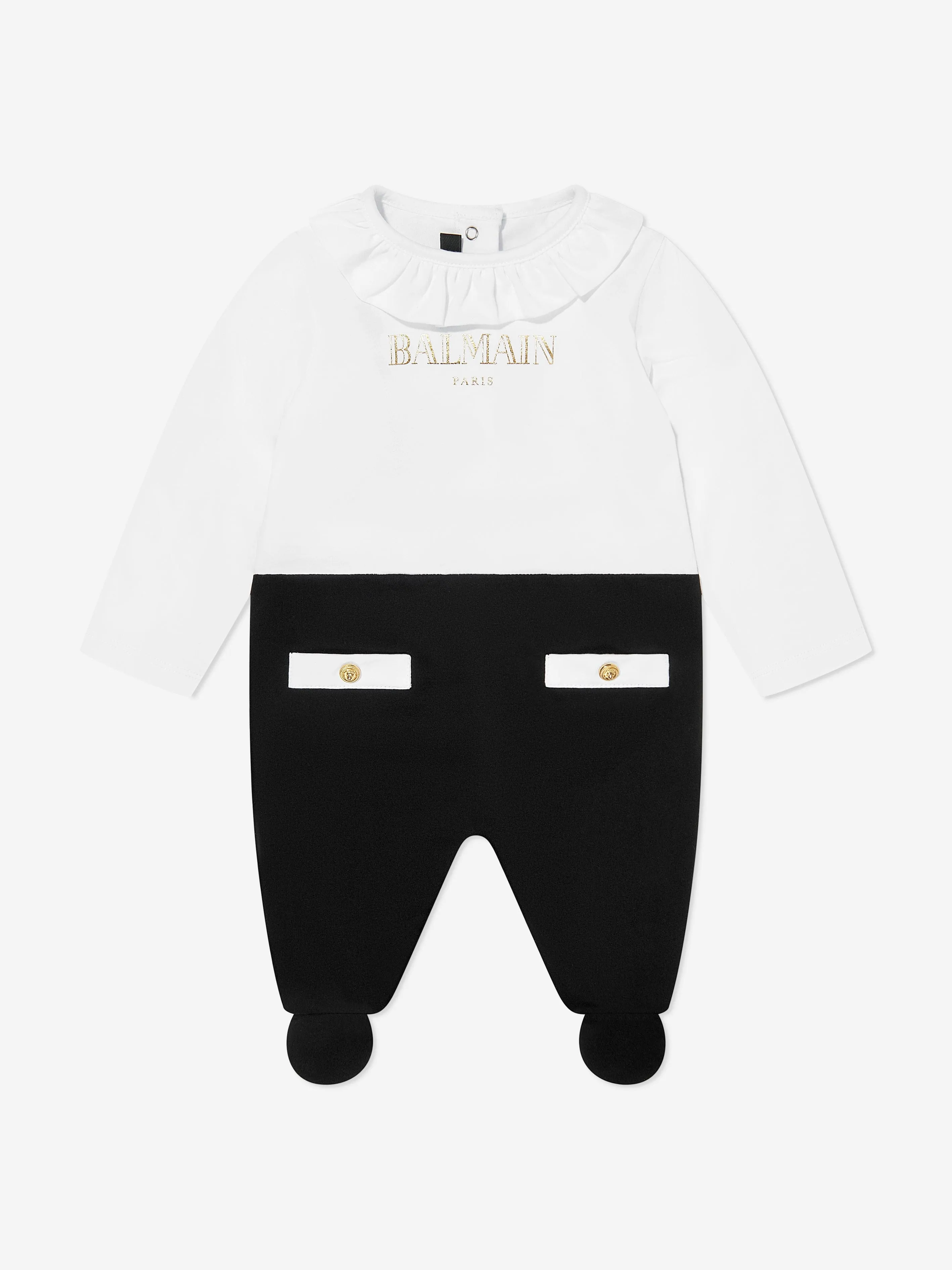 Balmain Baby Girls Babygrow Geschenkset in Weiß
