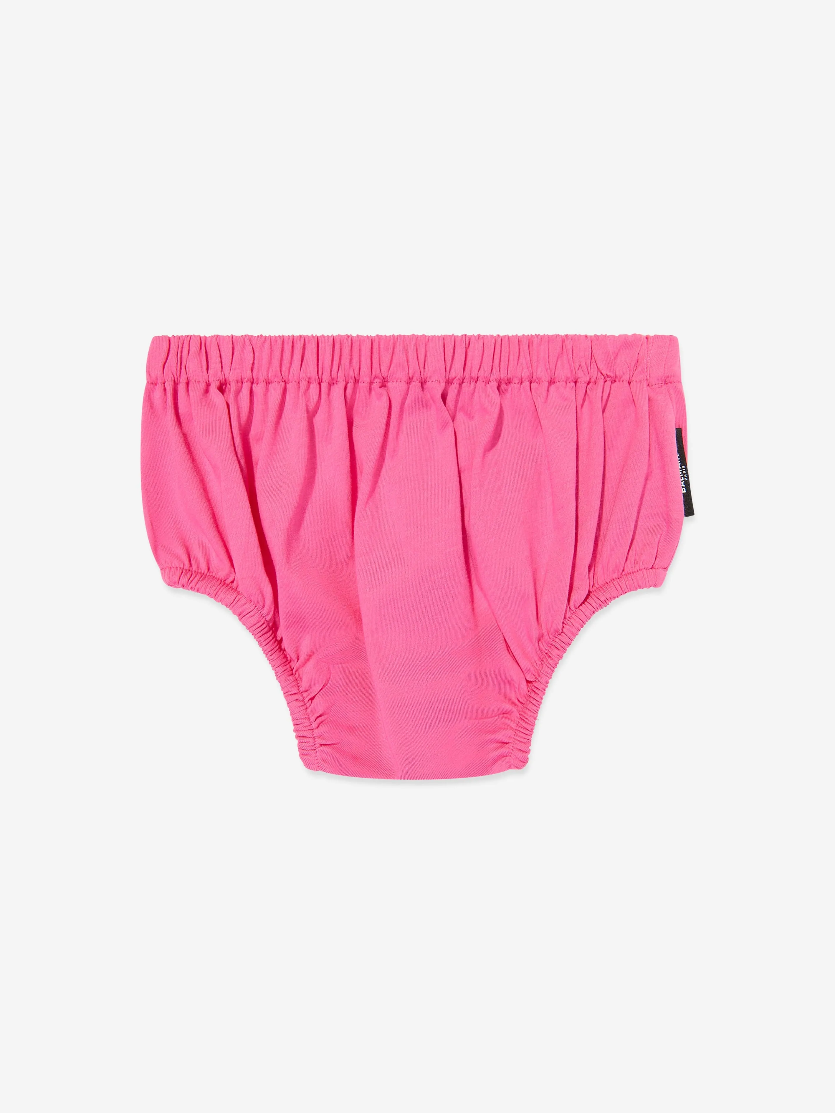 Balmain Baby Mädchen Jersey-Kleid mit Schlüpfer in Rosa