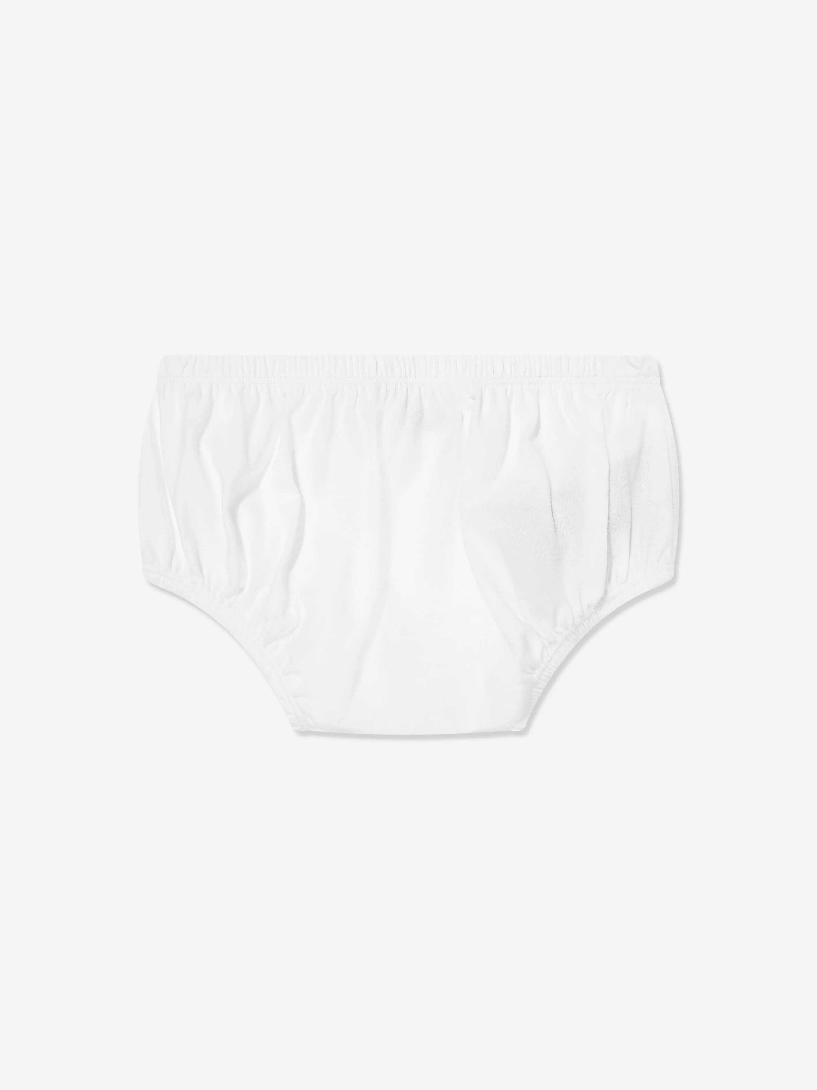 Balmain Baby Girls Logo-Jersey-Kleid in Weiß