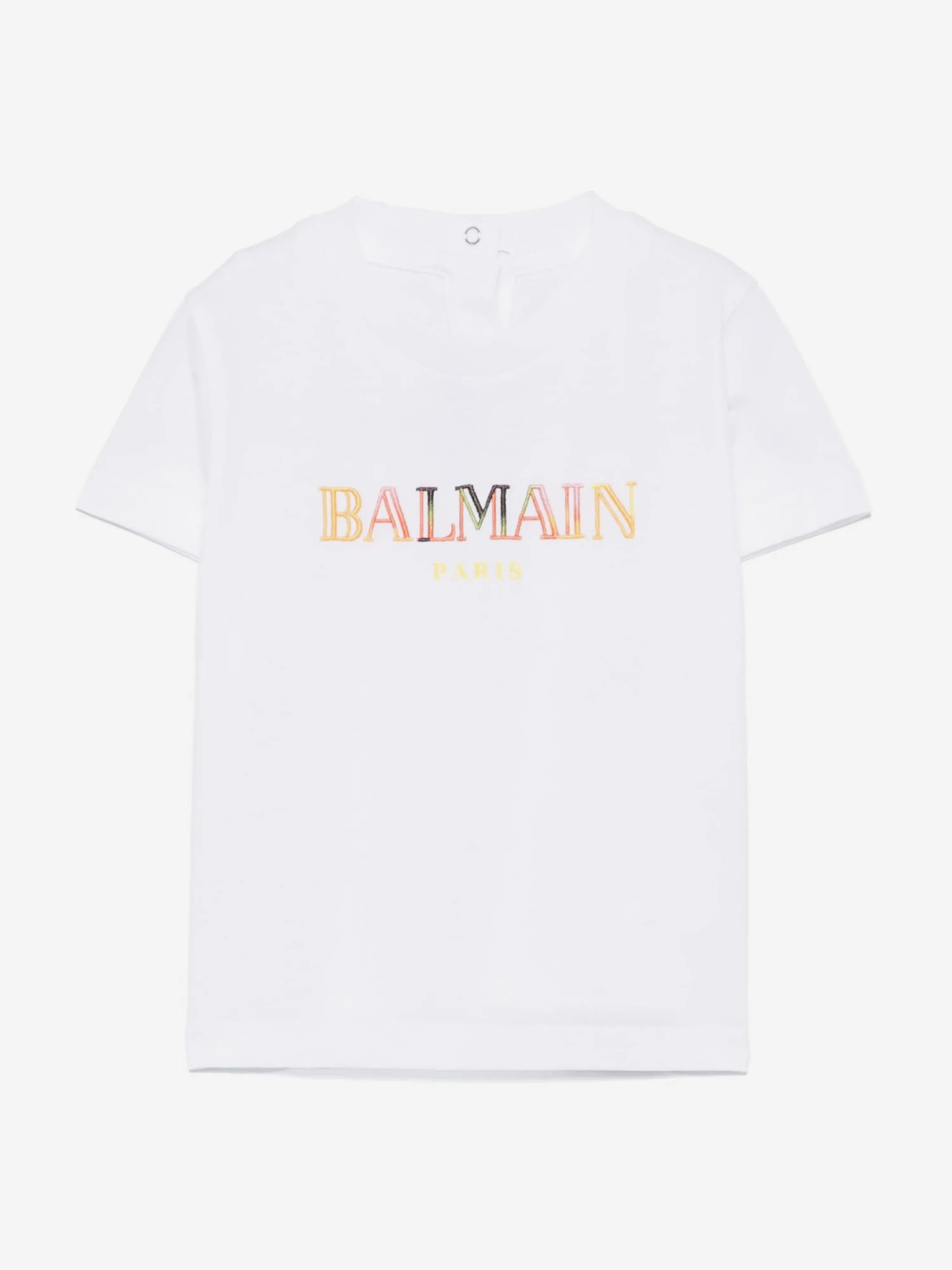Balmain Baby Logo T-Shirt in Weiß
