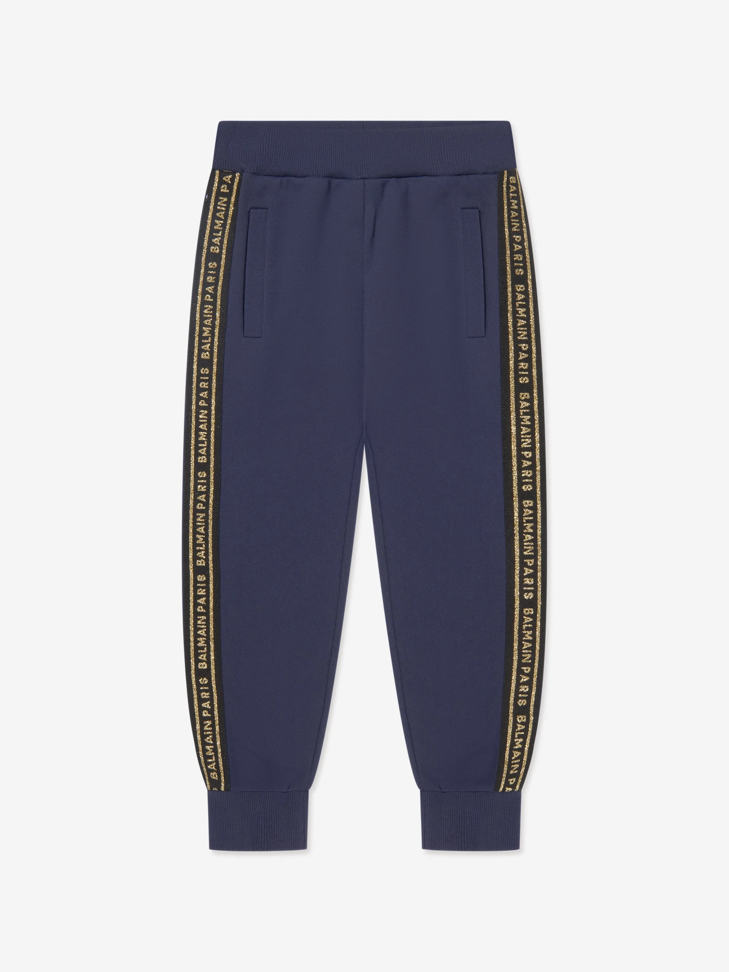 Balmain Boys Logo Joggerhose in Marineblau
