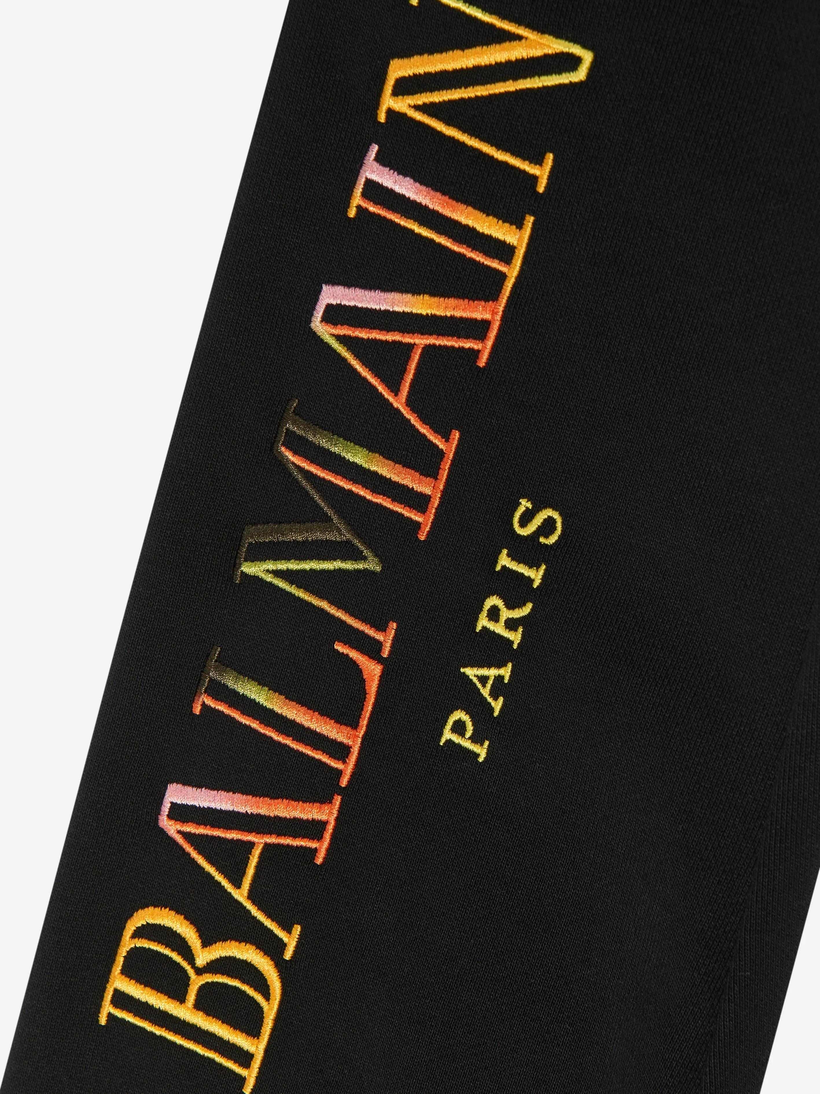 Balmain Kids Logo Jogginghose in Schwarz