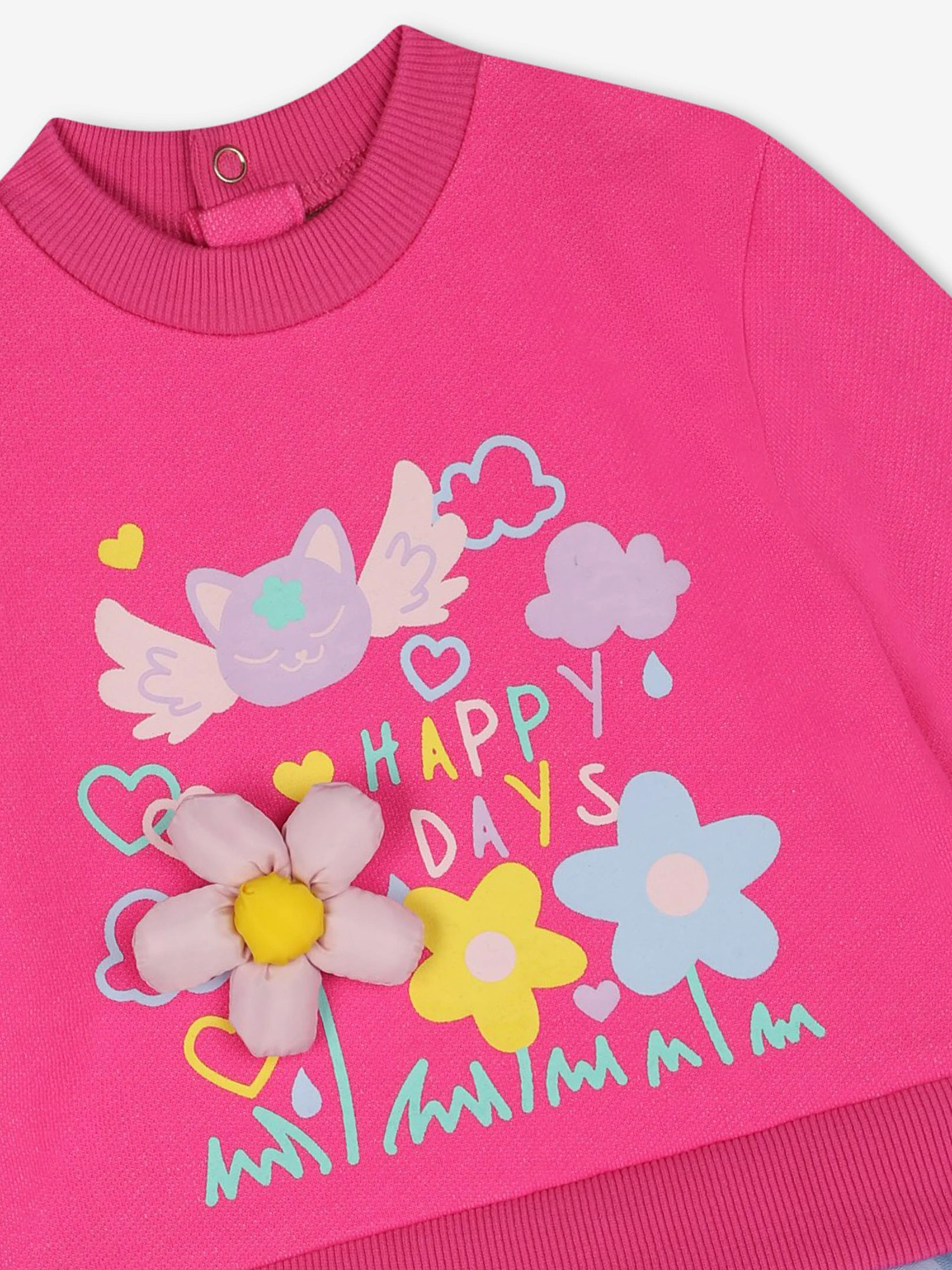 Billieblush Baby Mädchen Happy Days Strickkleid in Rosa