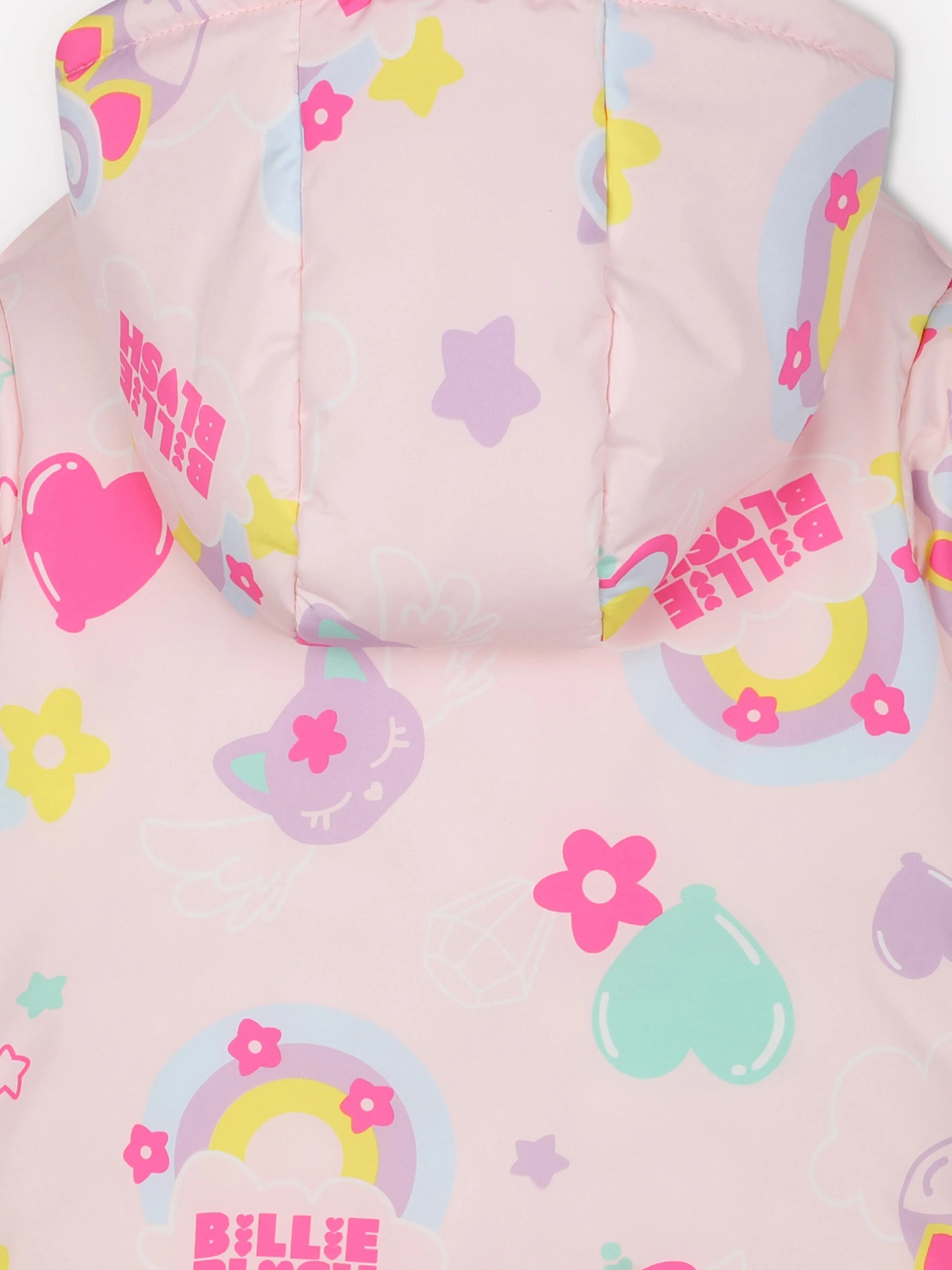 Billieblush Baby Mädchen Magic Rainbow Puffer Jacke in Rosa