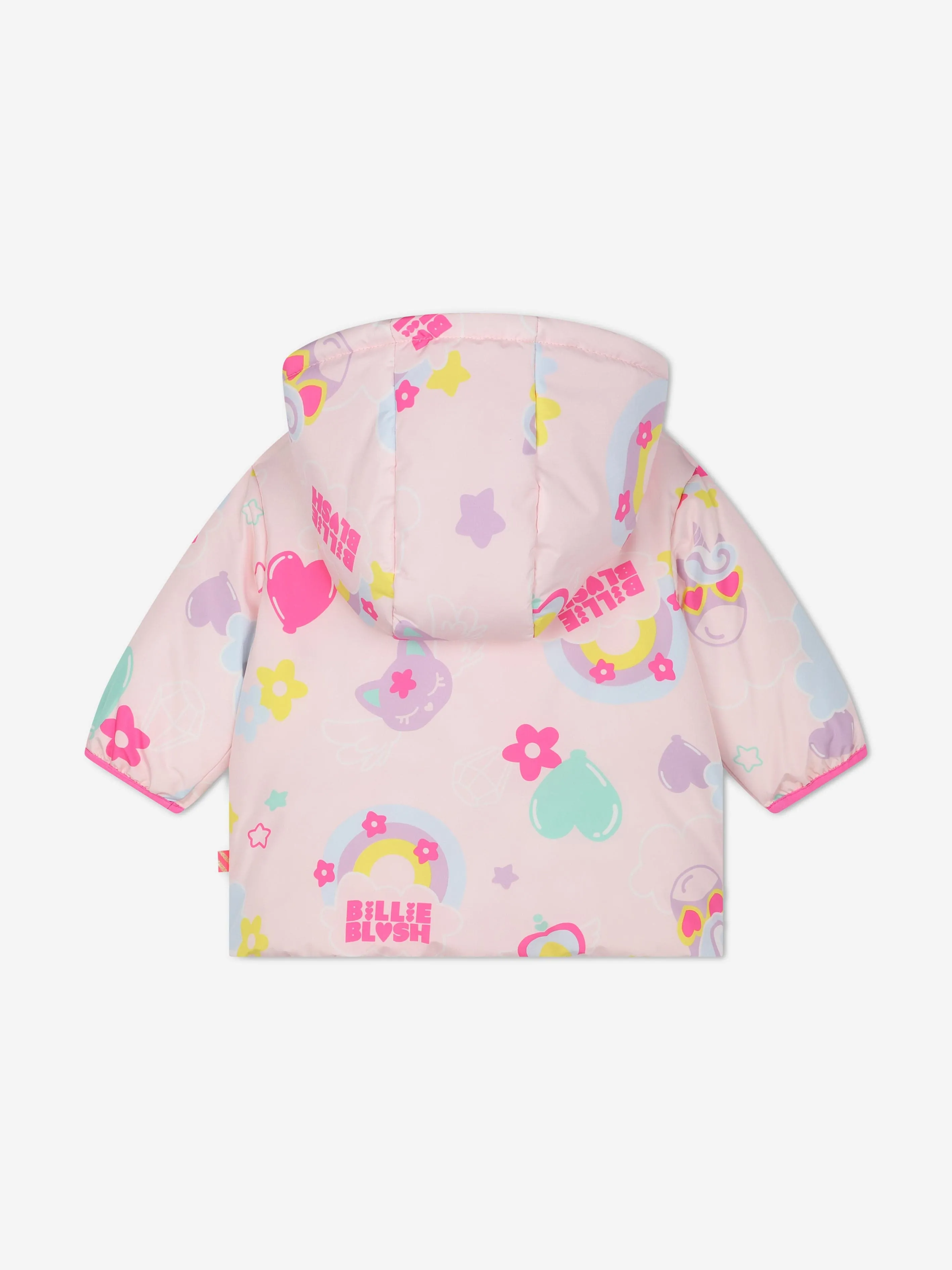 Billieblush Baby Mädchen Magic Rainbow Puffer Jacke in Rosa