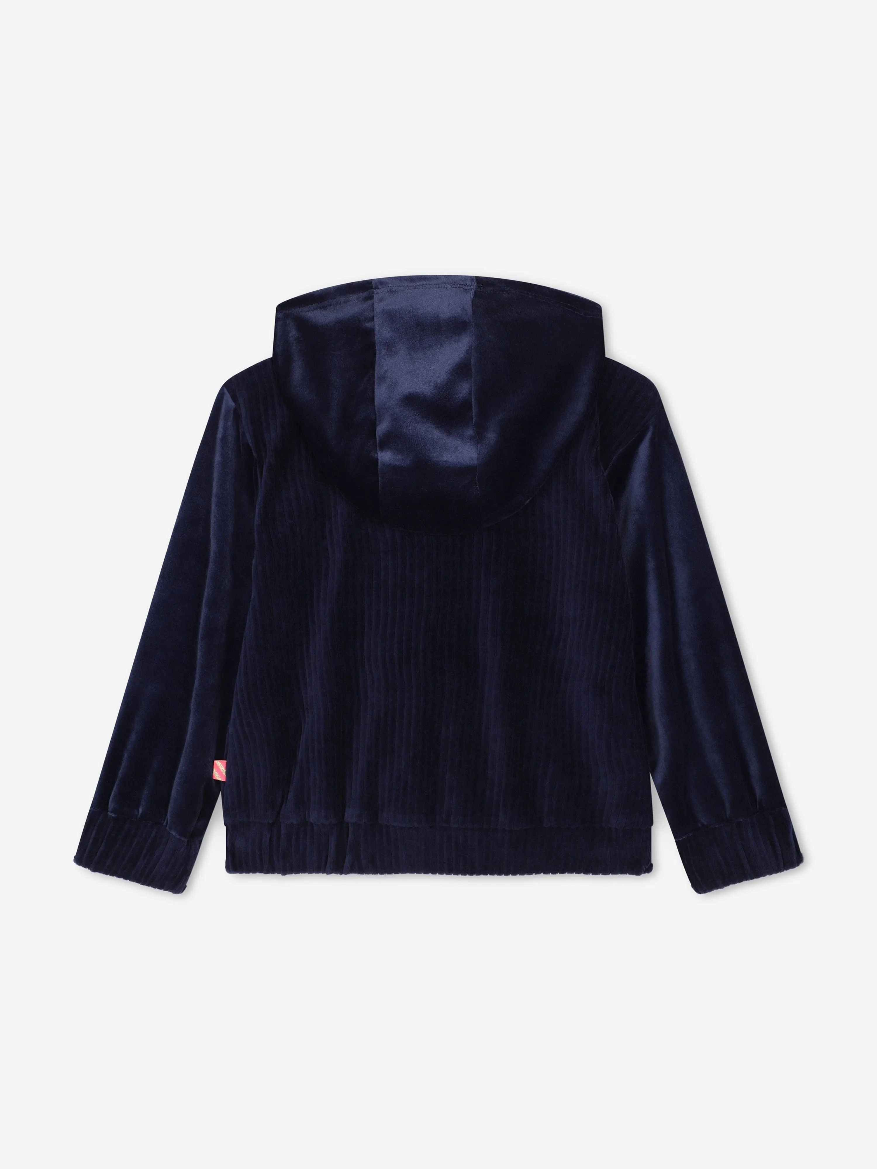 Billieblush Mädchen Velour Reißverschluss Top in Marine