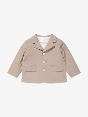 Bonpoint Baby Boys Leinen Leopold Blazer in Braun