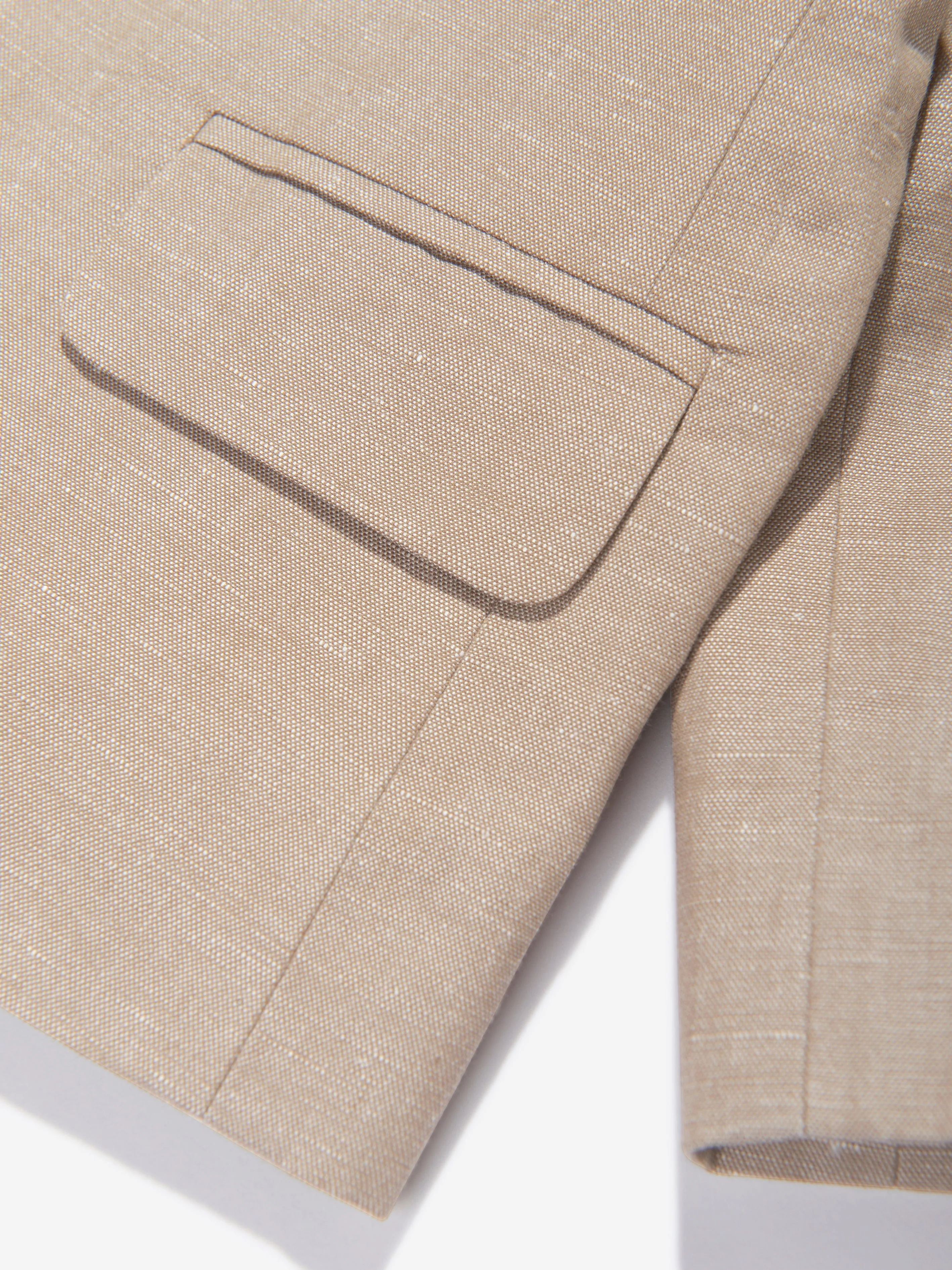 Bonpoint Baby Boys Leinen Leopold Blazer in Braun