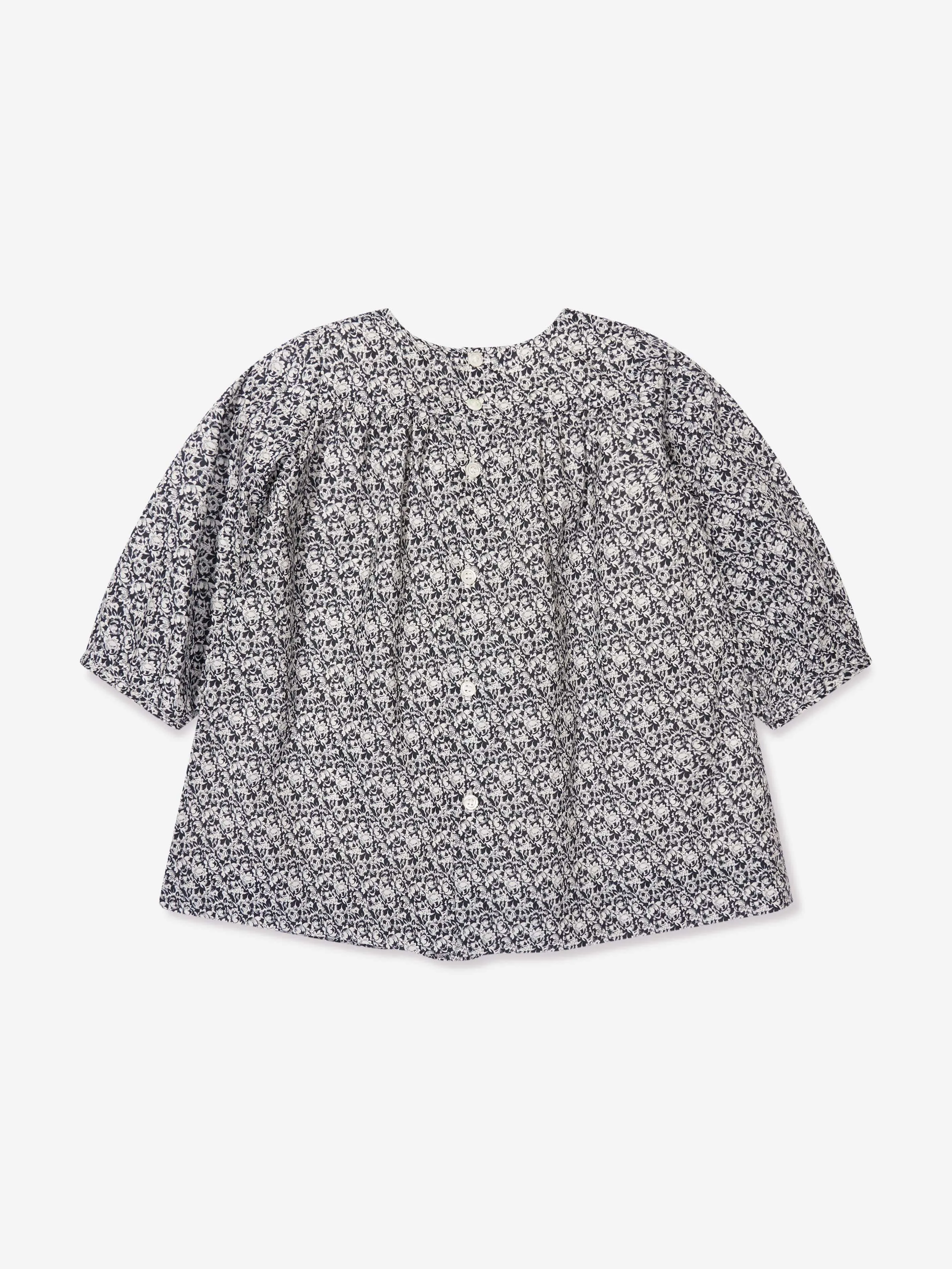 Bonpoint Baby Girls Felicie Rüschenkleid in Blau