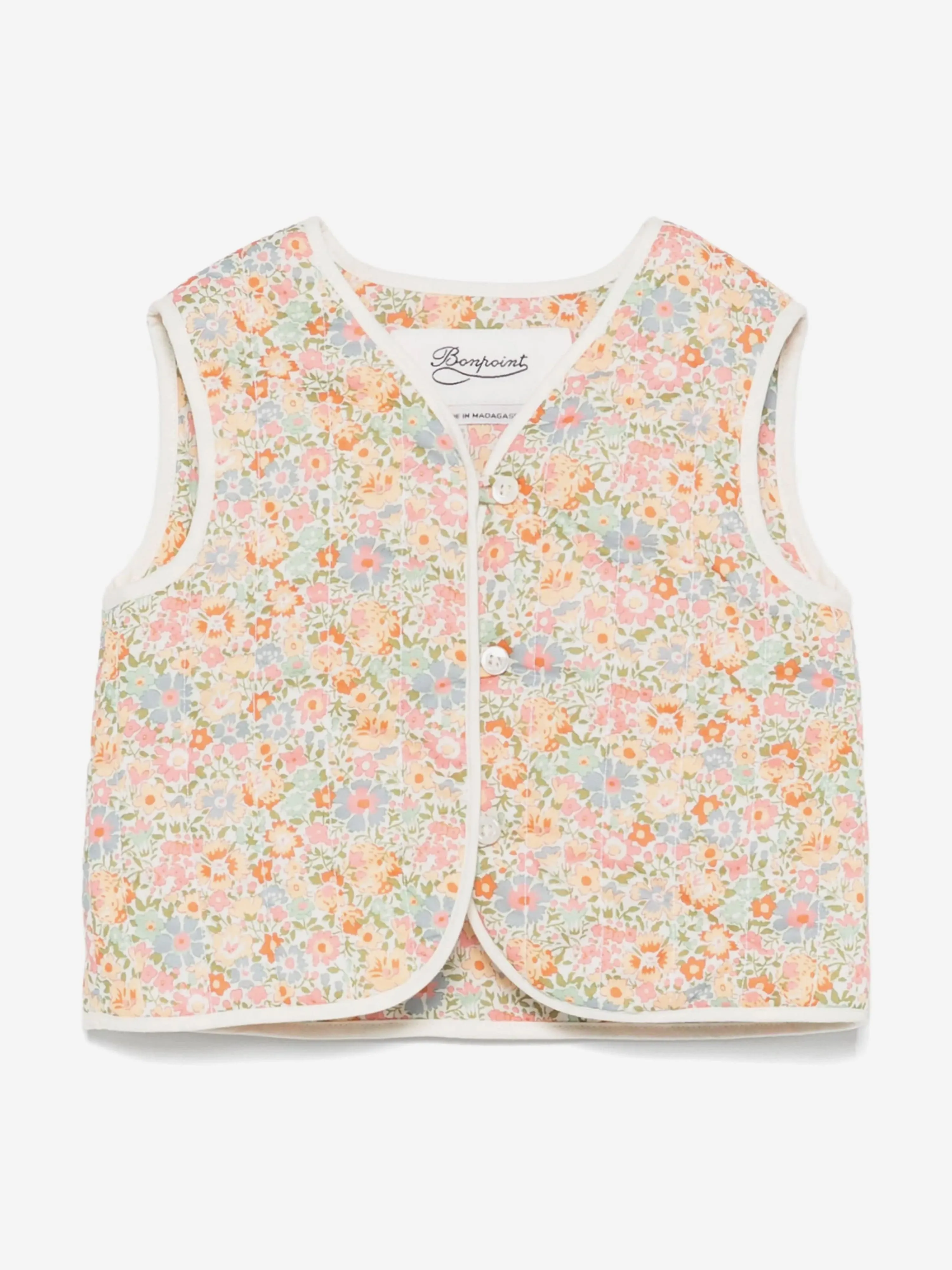 Bonpoint Baby Girls Blumen-Elicina Gilet in Mehrfarben