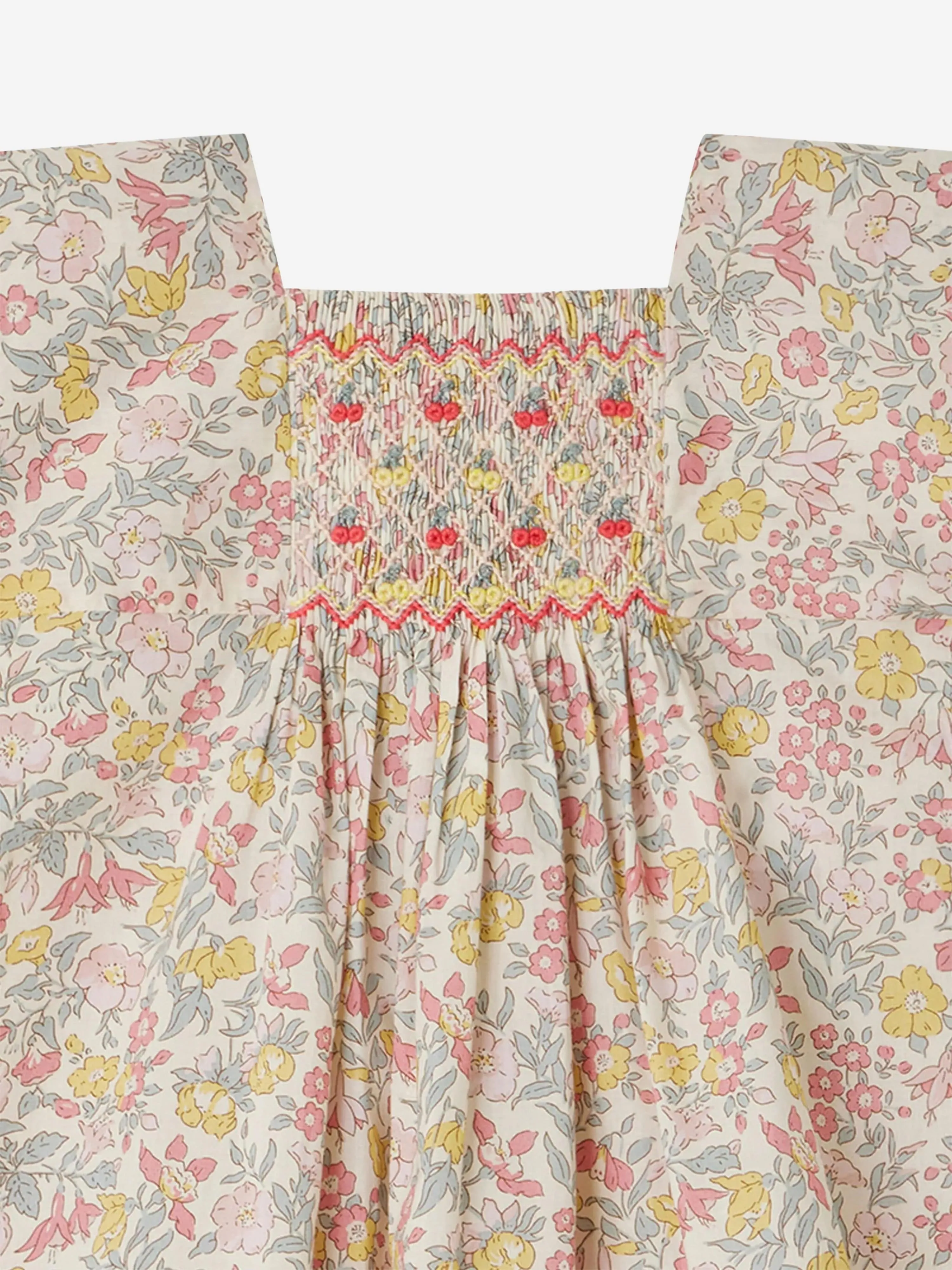 Bonpoint Baby Girls Blumenmuster Pais Kleid in Mehrfarben