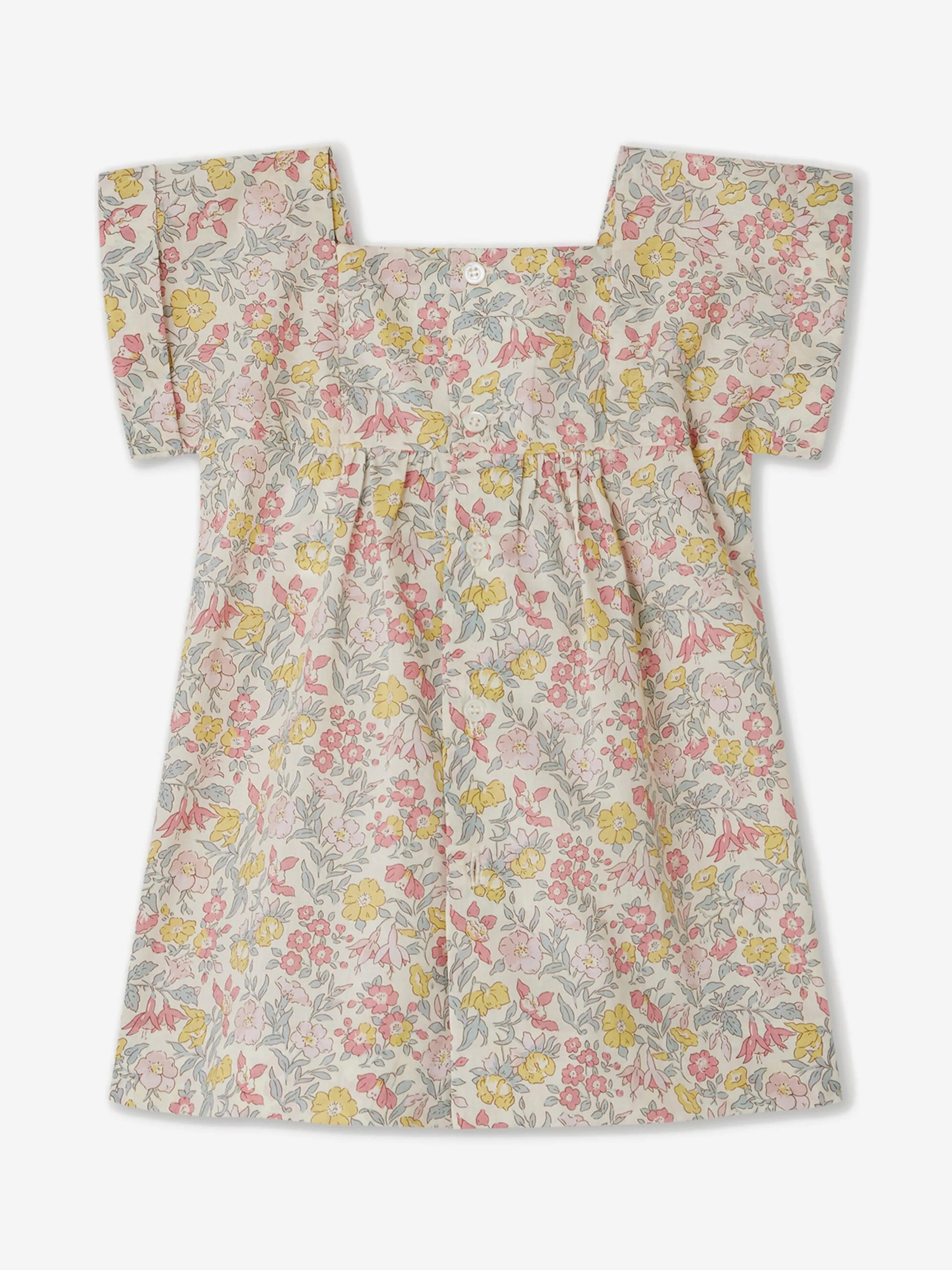 Bonpoint Baby Girls Blumenmuster Pais Kleid in Mehrfarben