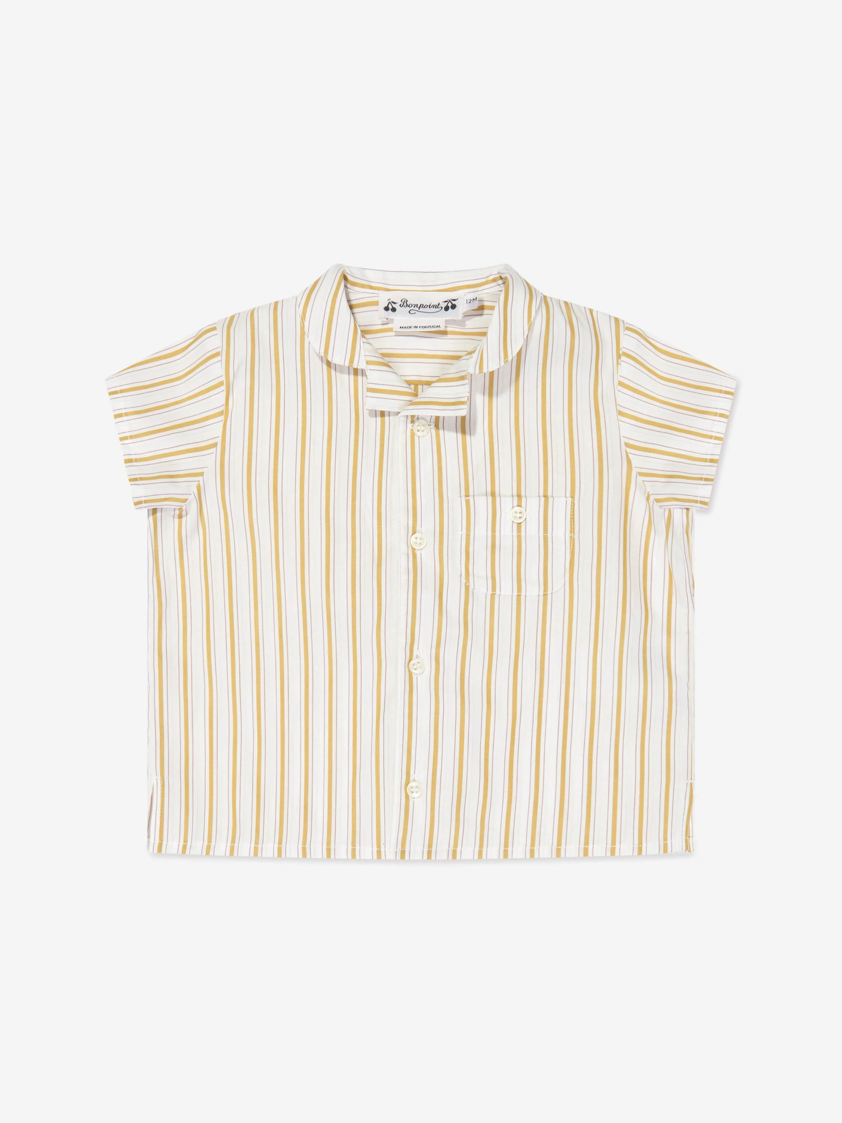 Bonpoint Baby Girls Gestreiftes Gerald Hemd in Beige