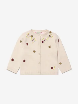 Bonpoint Baby Girls Telnie Wollcardigan in Elfenbein
