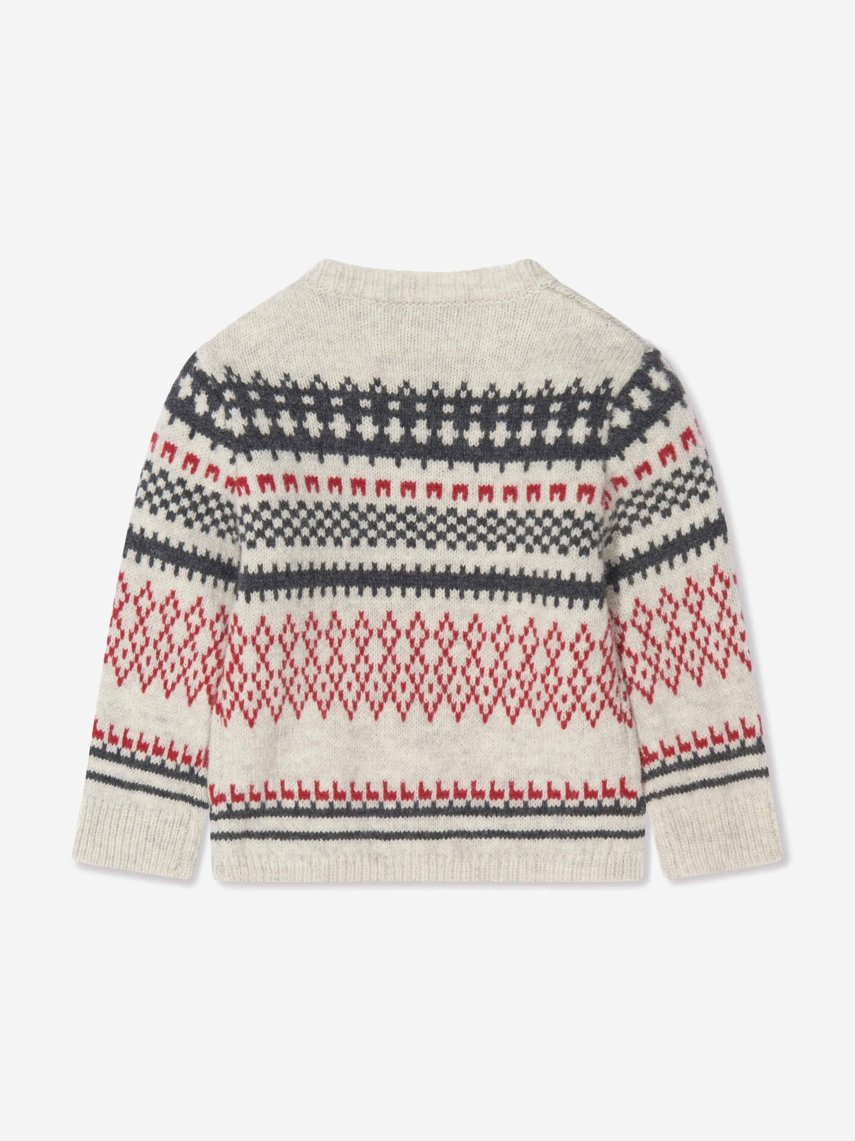 Bonpoint Baby Mädchen Woll-Berthilie Pullover in Grau