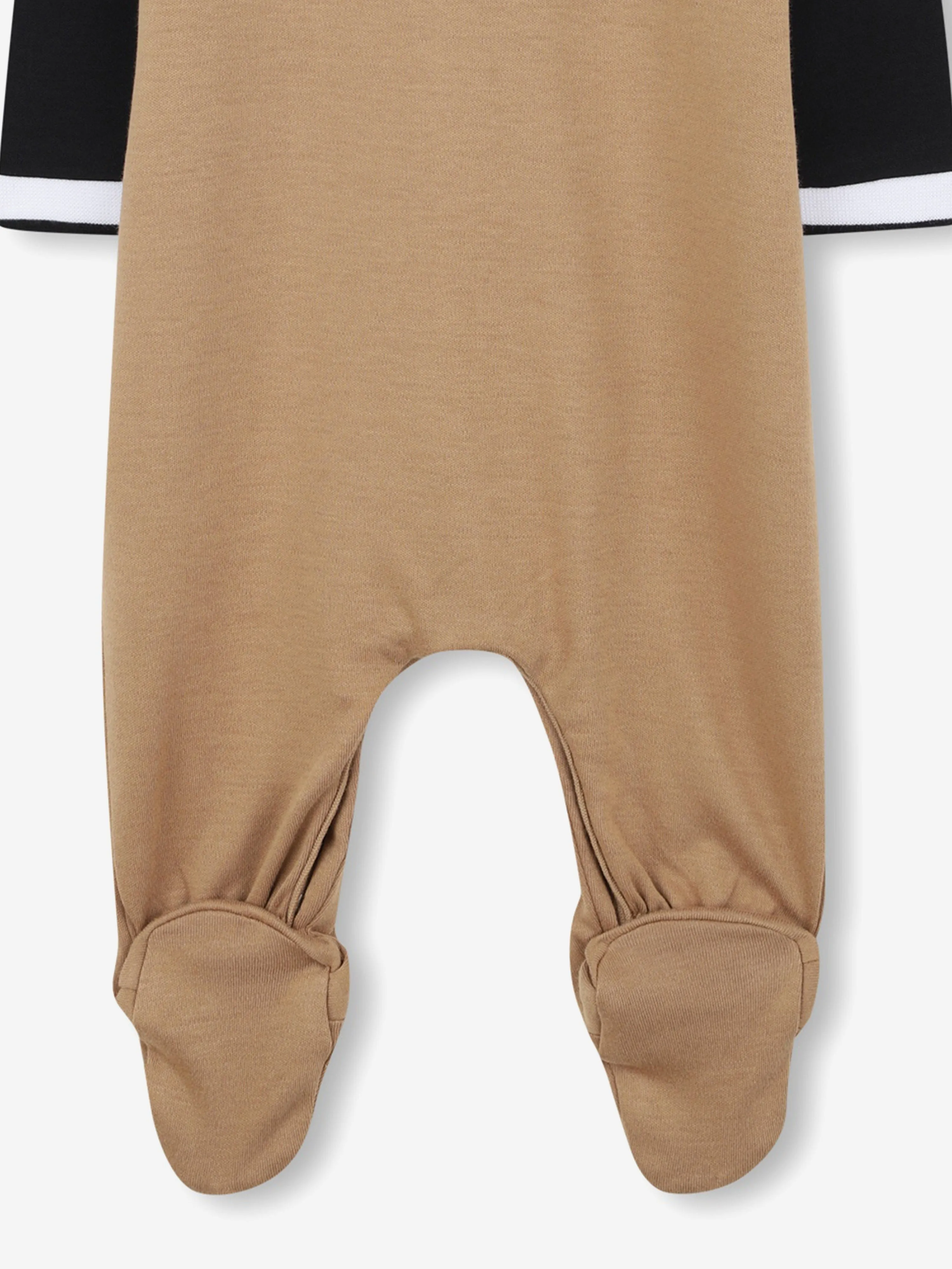 BOSS Baby Boys Farbblock Babygrow in Braun