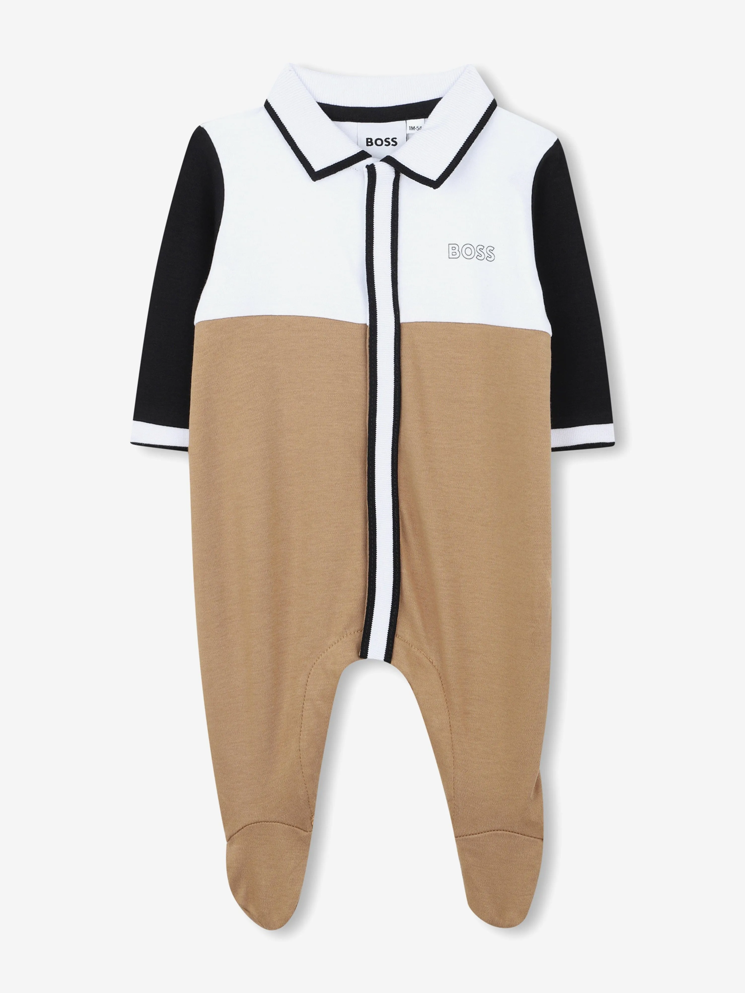 BOSS Baby Boys Farbblock Babygrow in Braun