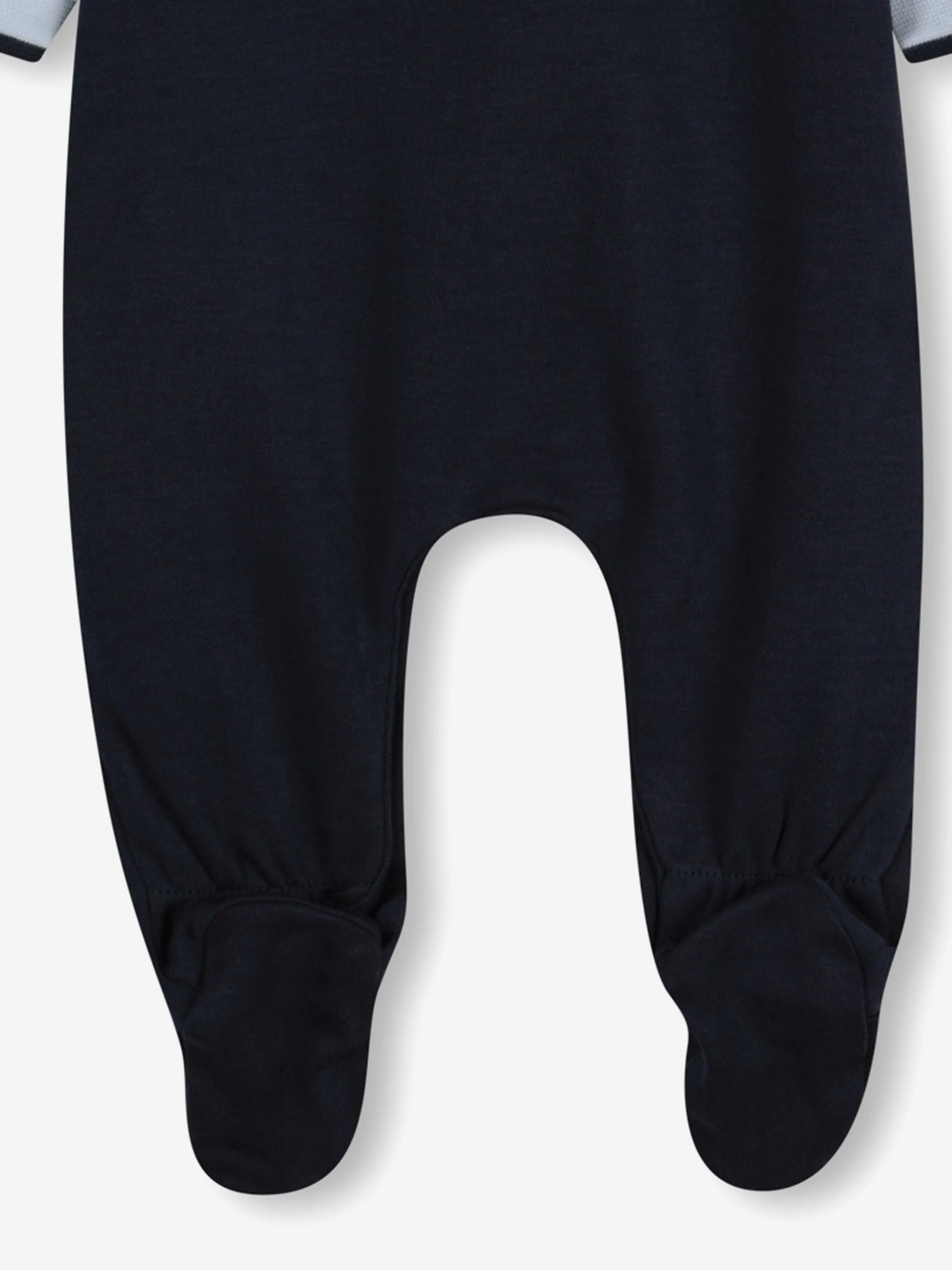 BOSS Baby Boys Colourblock Babygrow in Marineblau