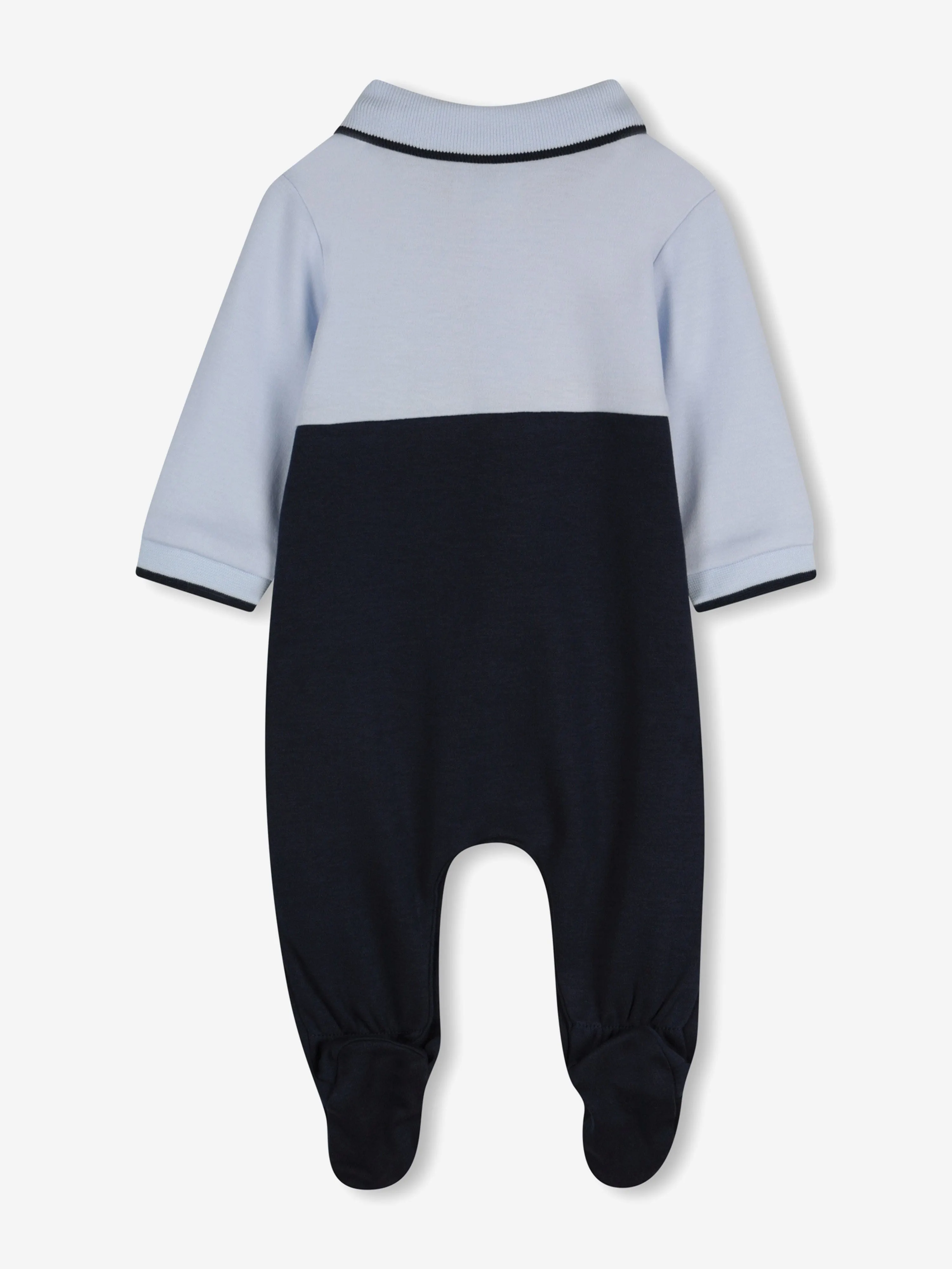 BOSS Baby Boys Colourblock Babygrow in Marineblau