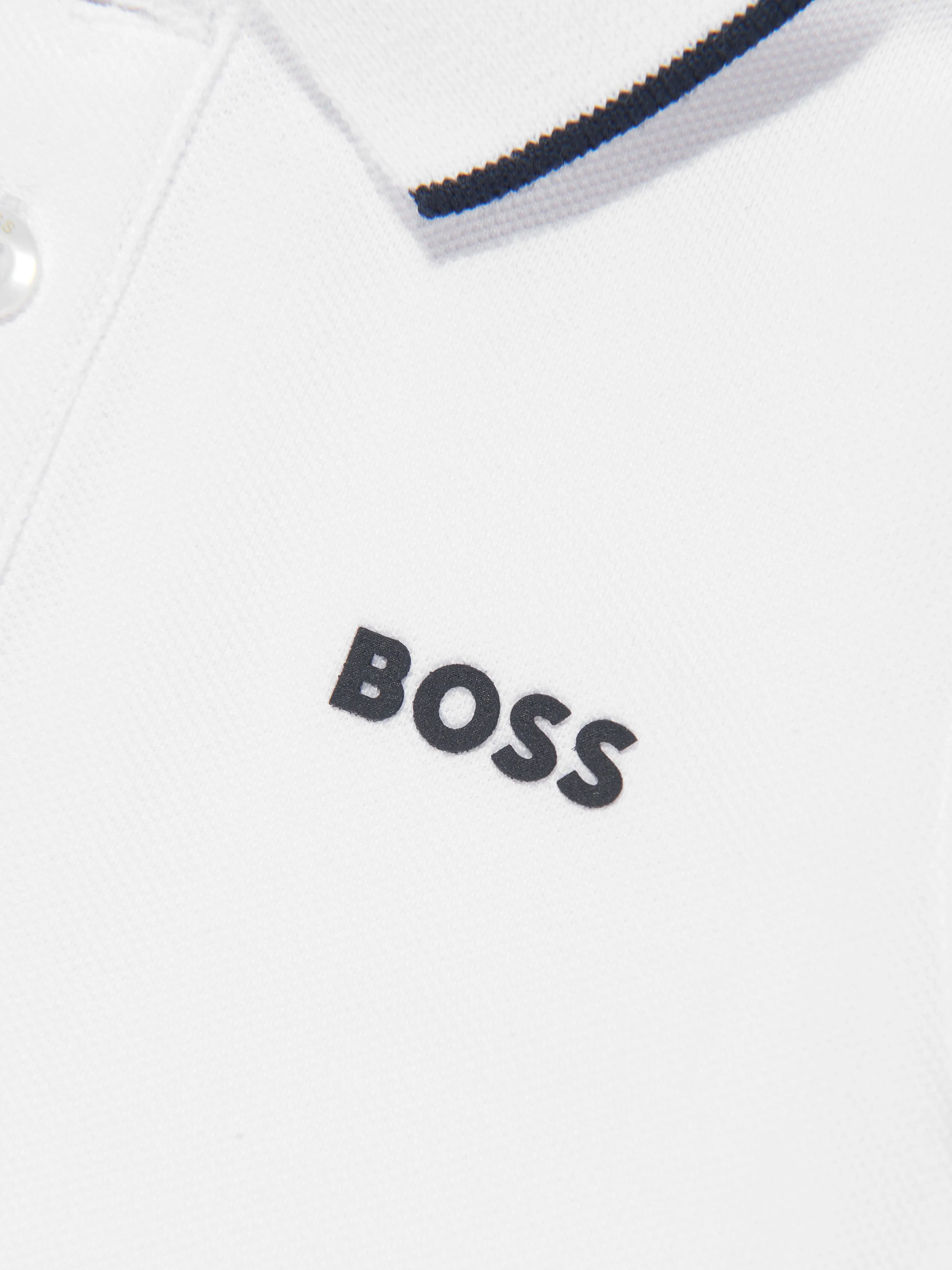 BOSS Baby Boys Logo Polo-Shirt in Weiß