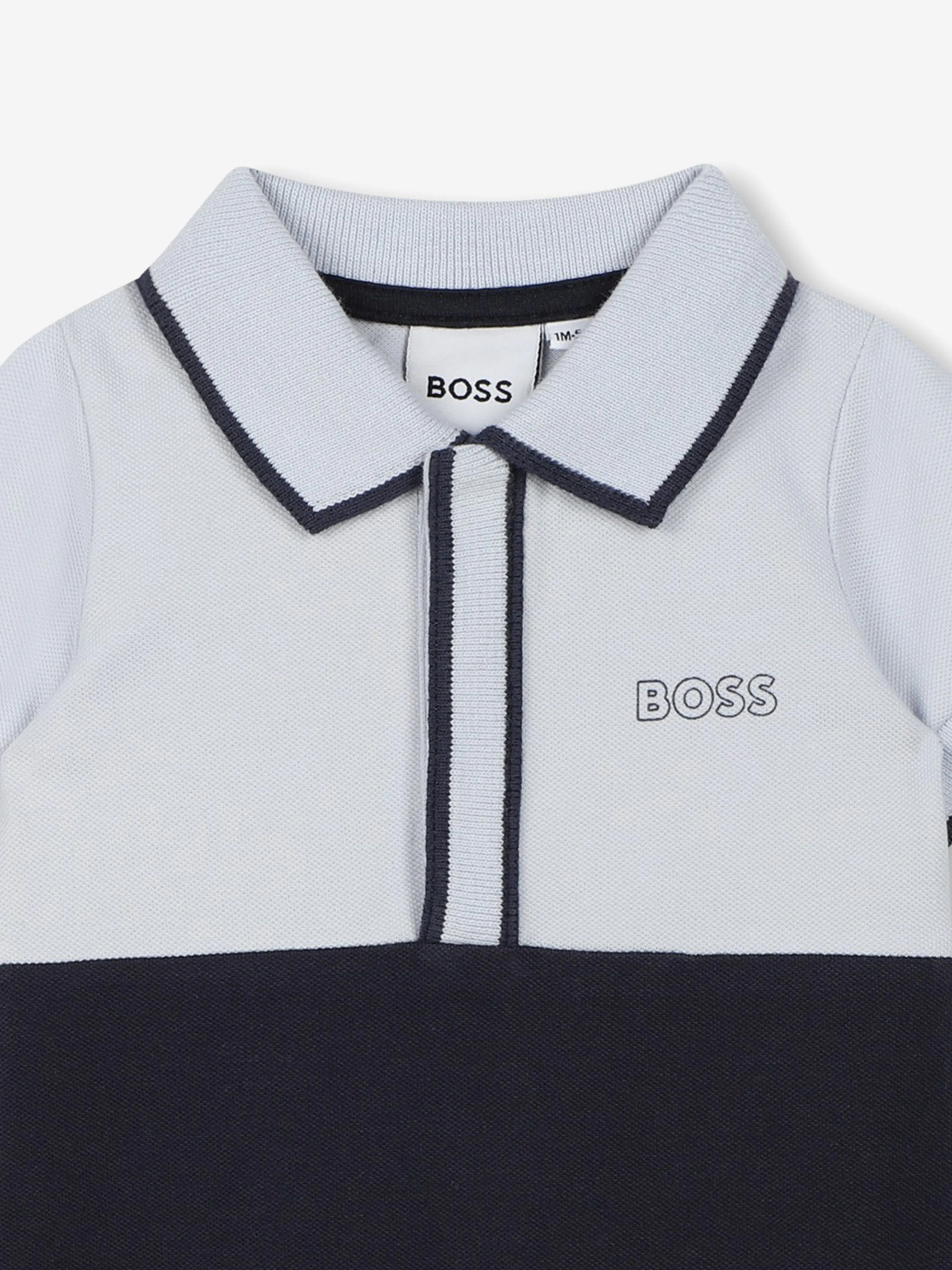 BOSS Baby Boys Logo Print Strampler in Marineblau