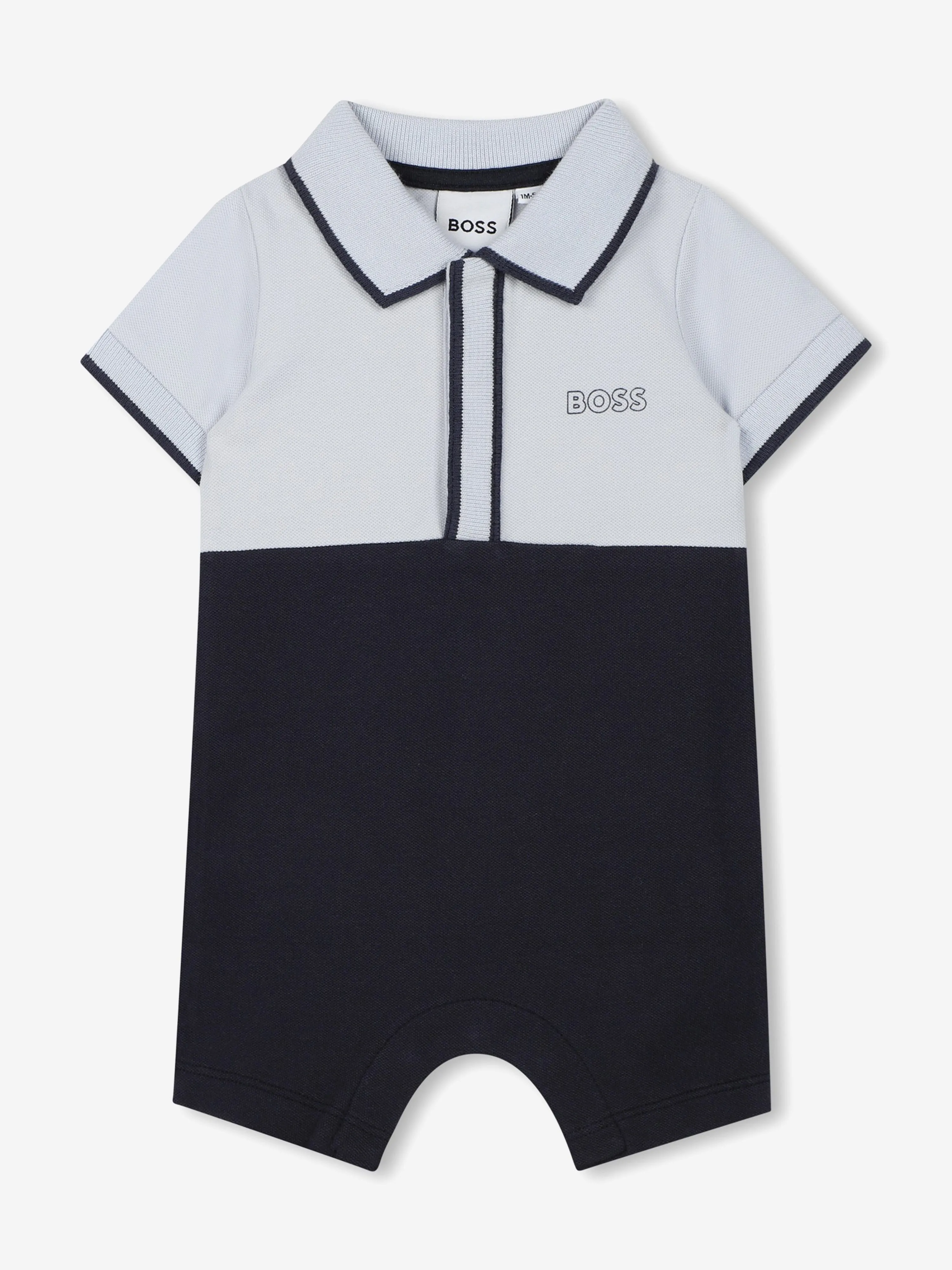 BOSS Baby Boys Logo Print Strampler in Marineblau