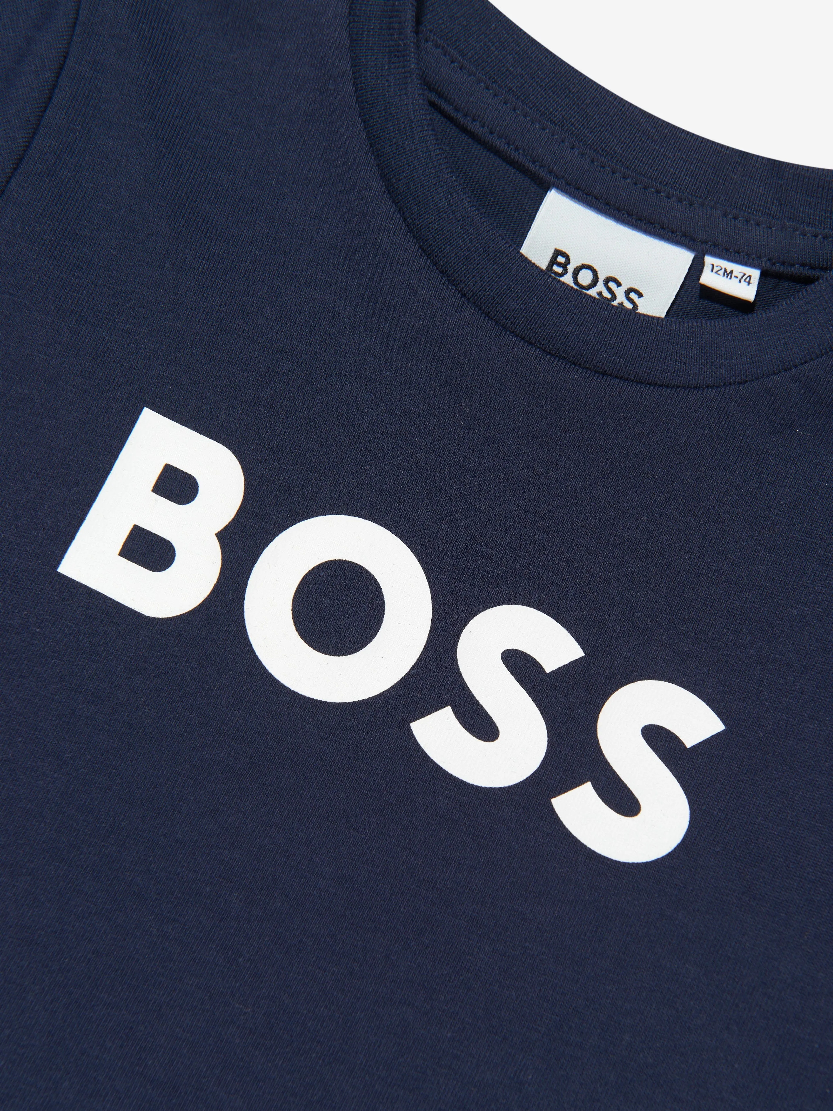 BOSS Baby Boys Logo T-Shirt in Marineblau