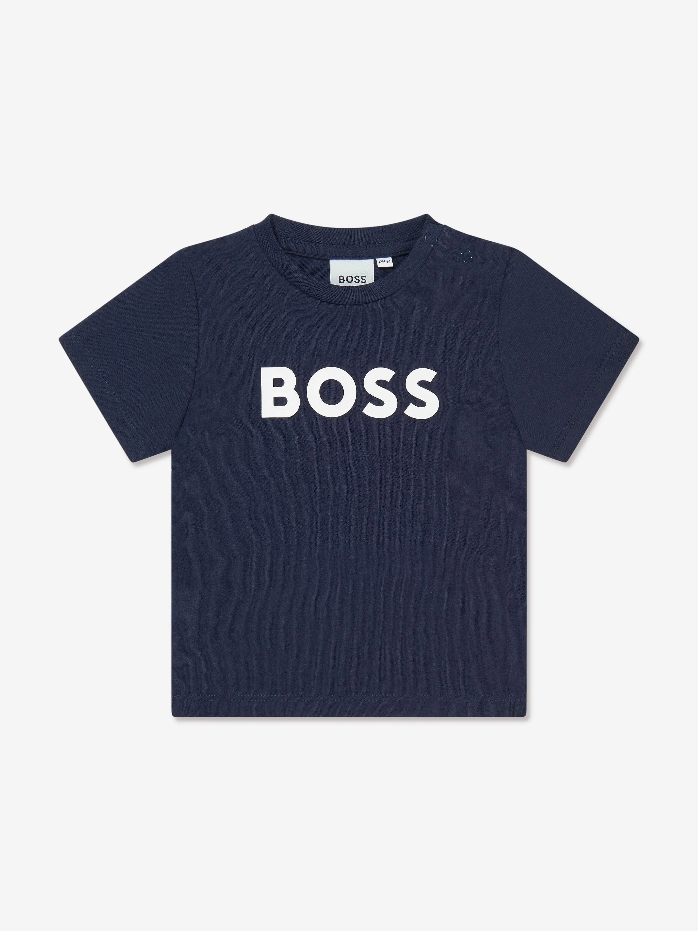BOSS Baby Boys Logo T-Shirt in Marineblau