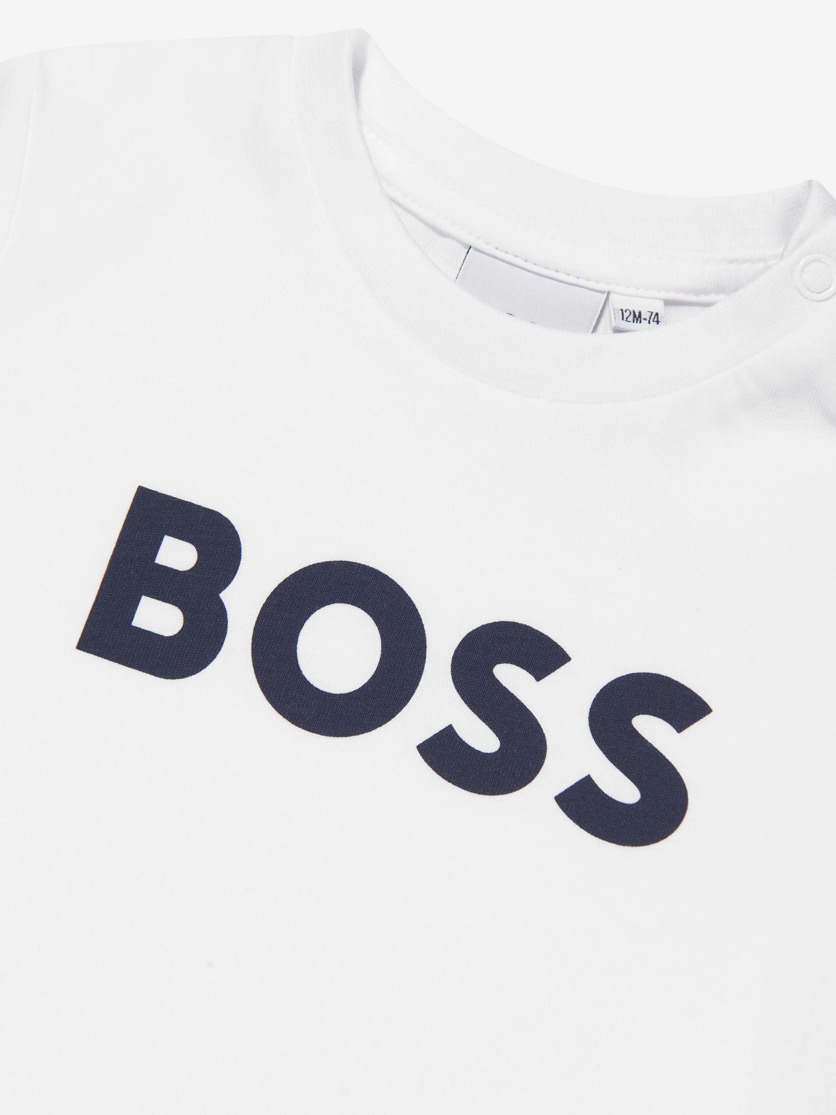 BOSS Baby Boys Logo T-Shirt in Weiß