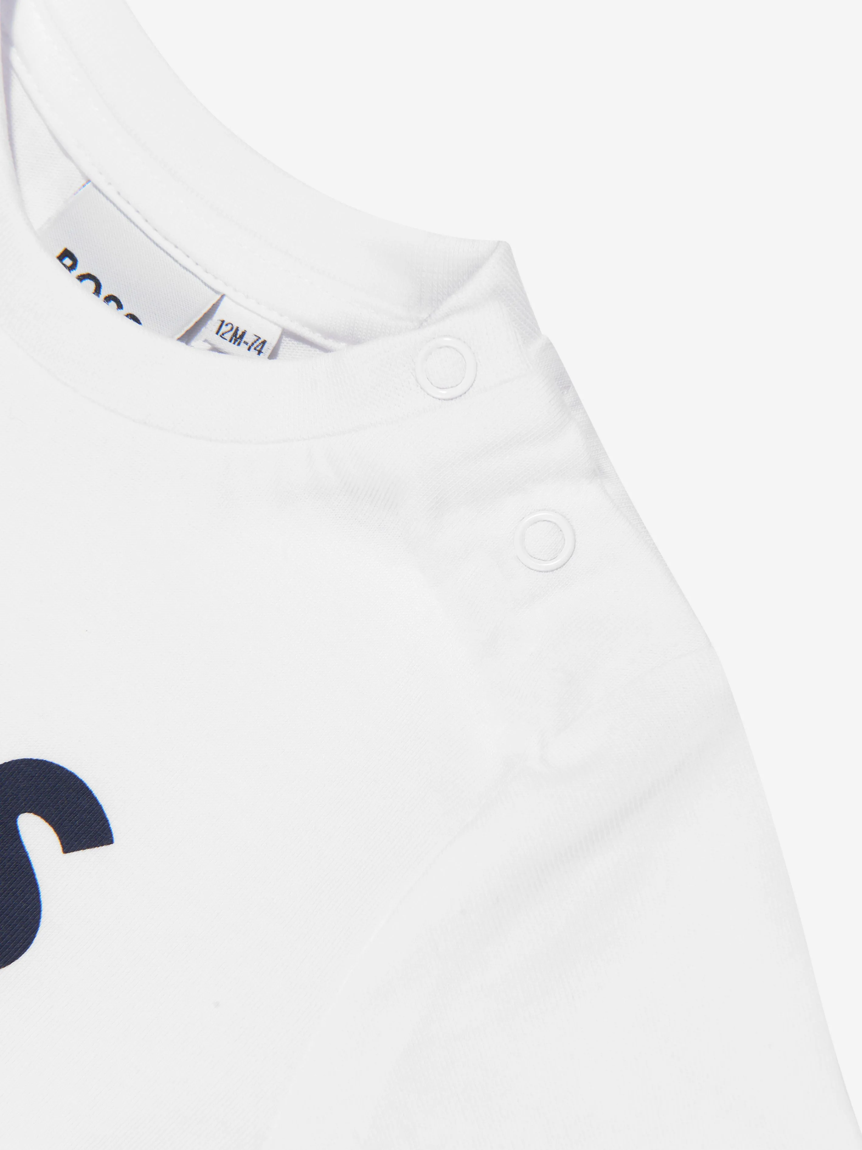 BOSS Baby Boys Logo T-Shirt in Weiß