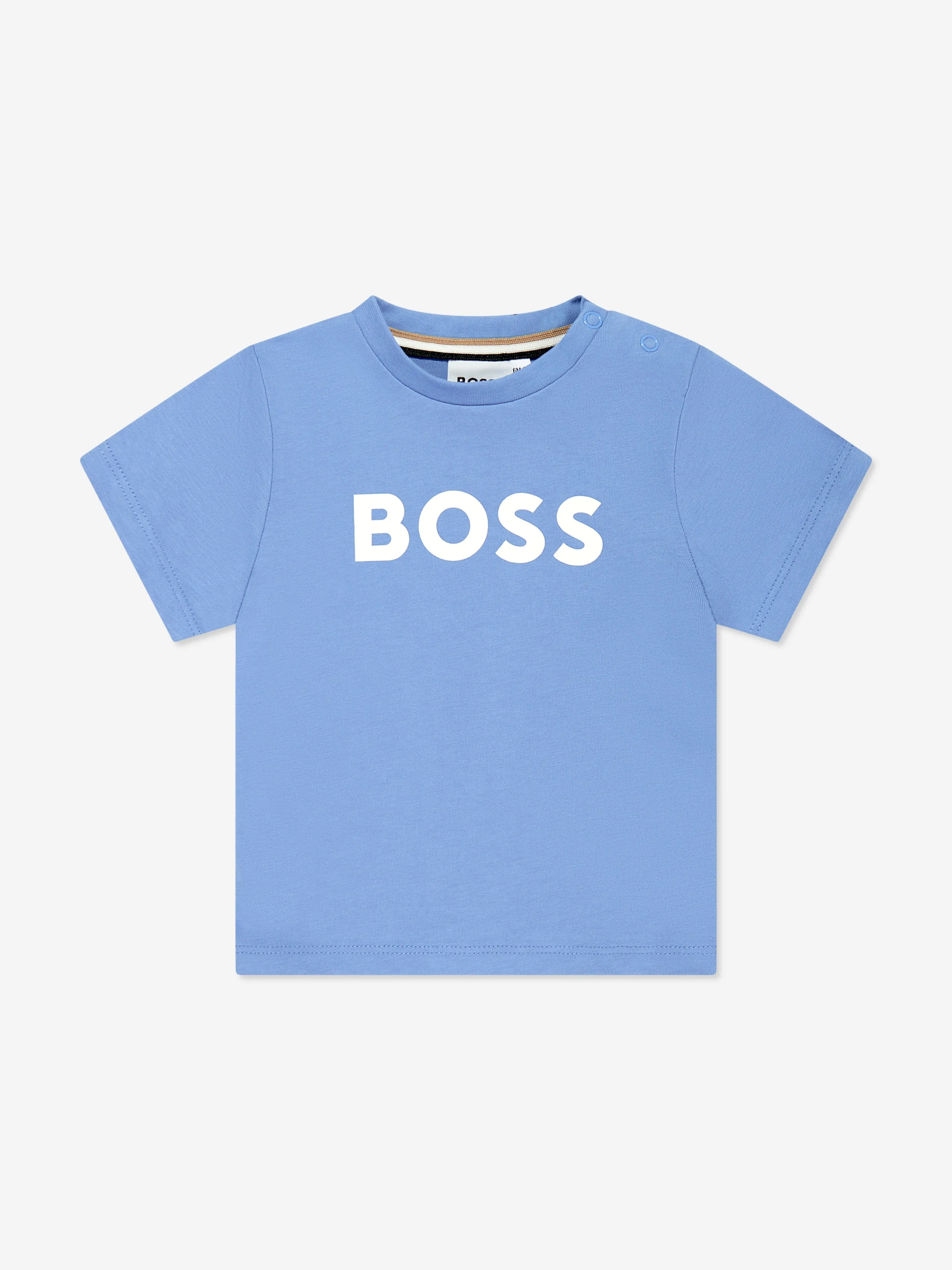 BOSS Baby Boys Logo-T-Shirt in Blau