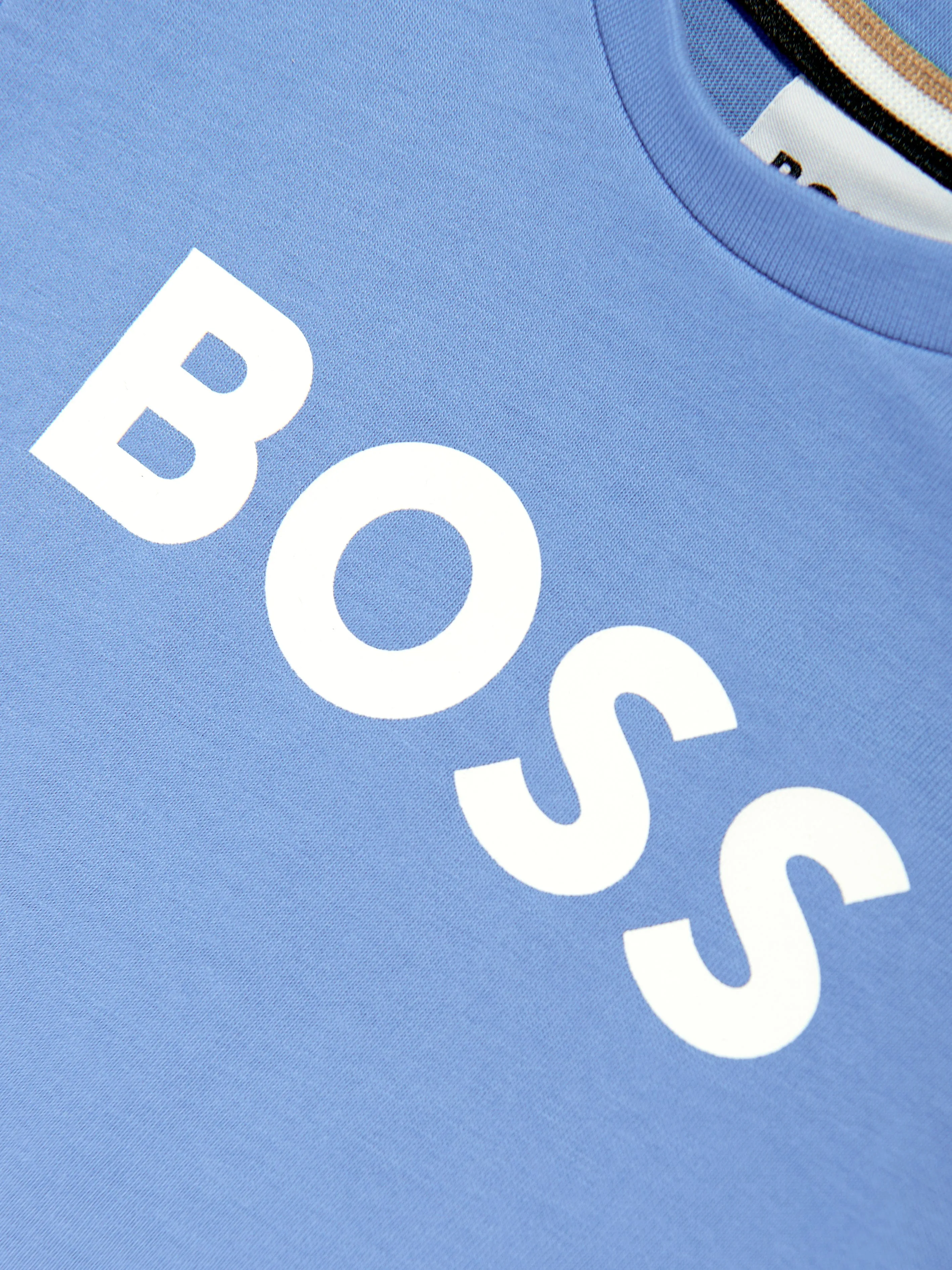 BOSS Baby Boys Logo-T-Shirt in Blau
