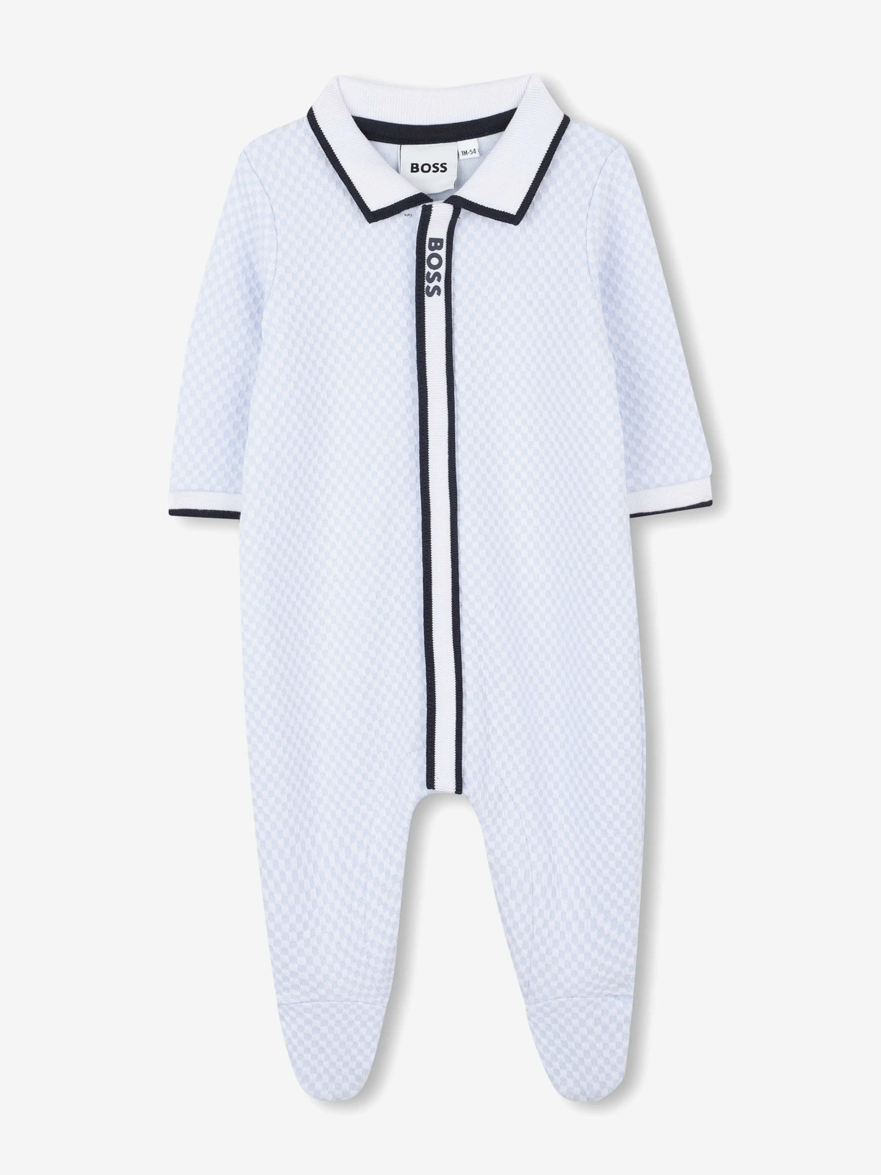 BOSS Baby Jungen Polo-Strampler in Blau