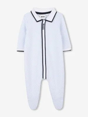 BOSS Baby Jungen Polo-Strampler in Blau